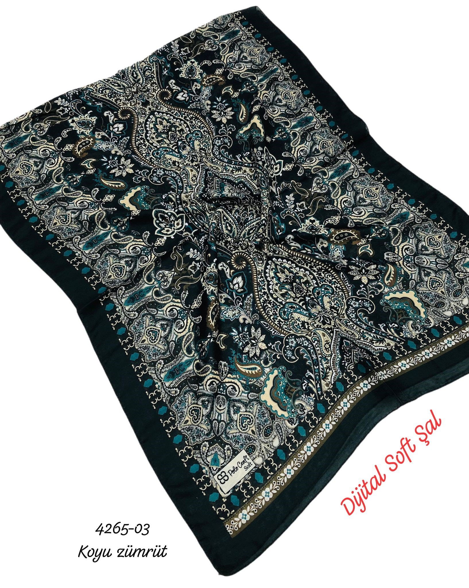 4265 Dijital Soft Şal