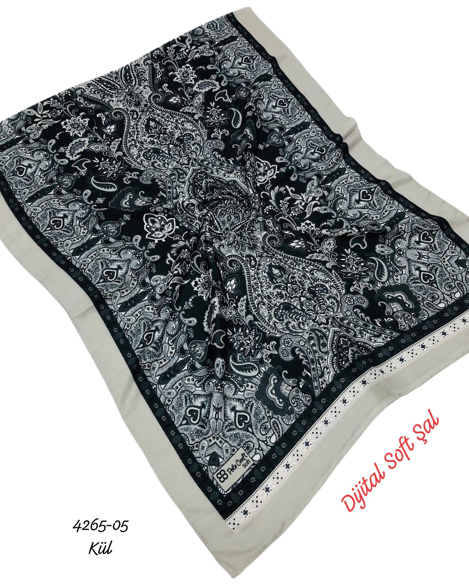 4265 Dijital Soft Şal