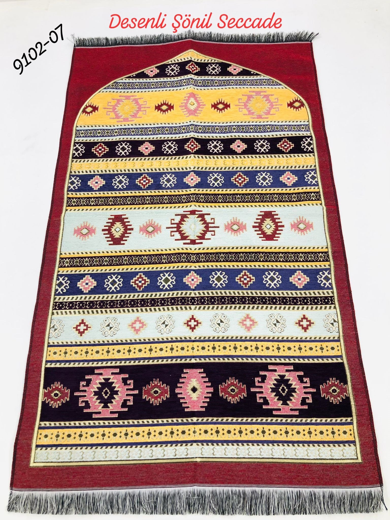 9102 Desenli Şönil Seccade