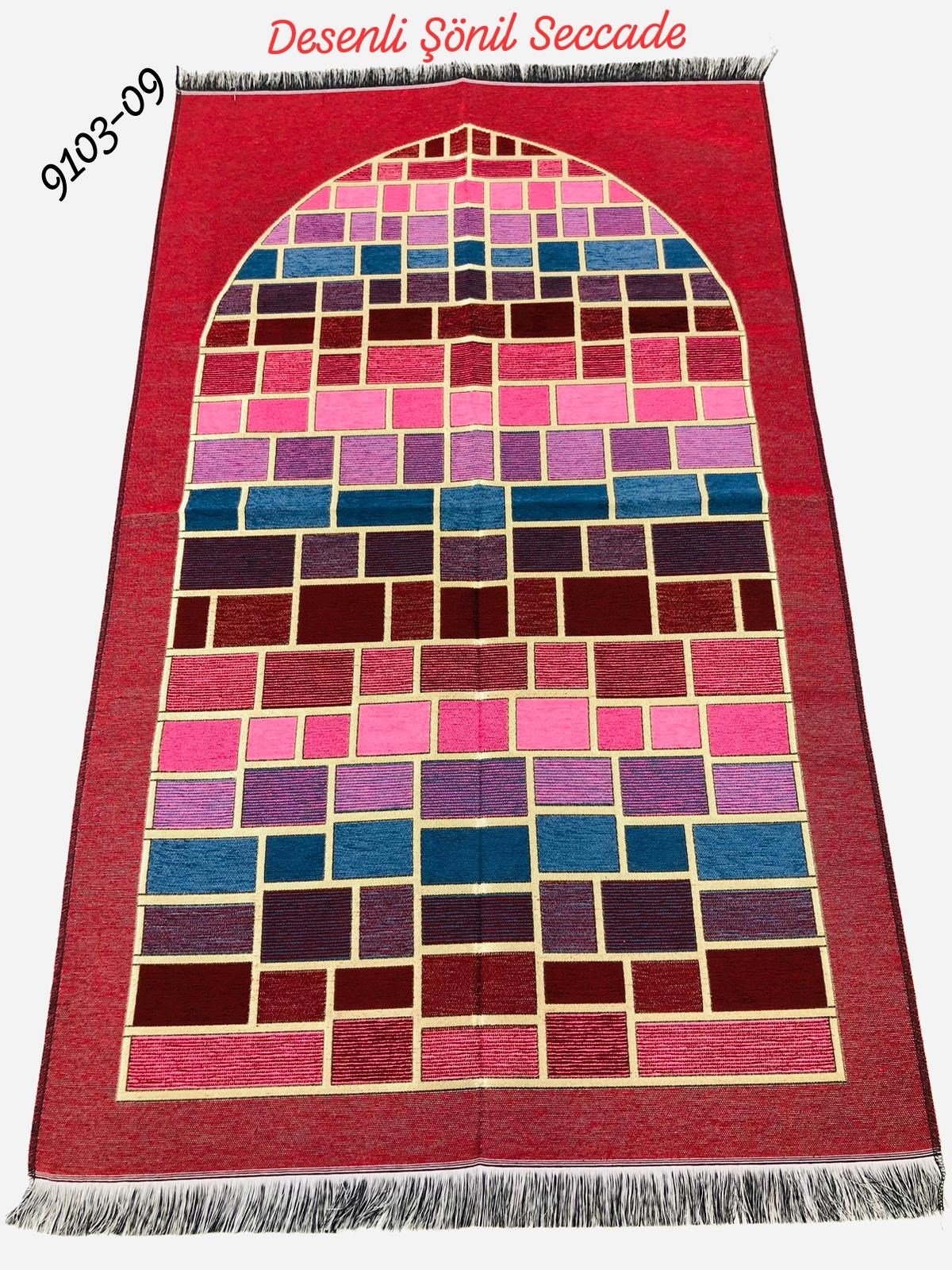 9103 Desenli Şönil Seccade