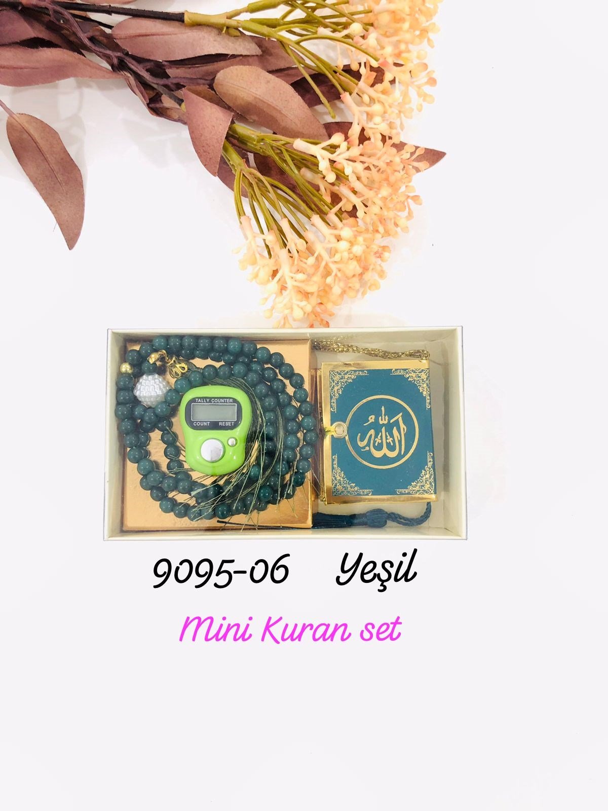 9095 Mini Kuran Tesbih Zikirmatik Set