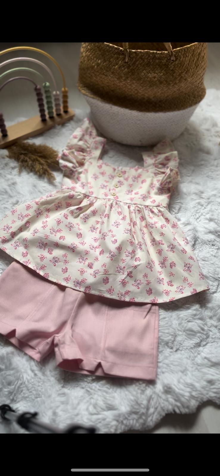 ÇİÇEKLİ ŞORT TAKIM