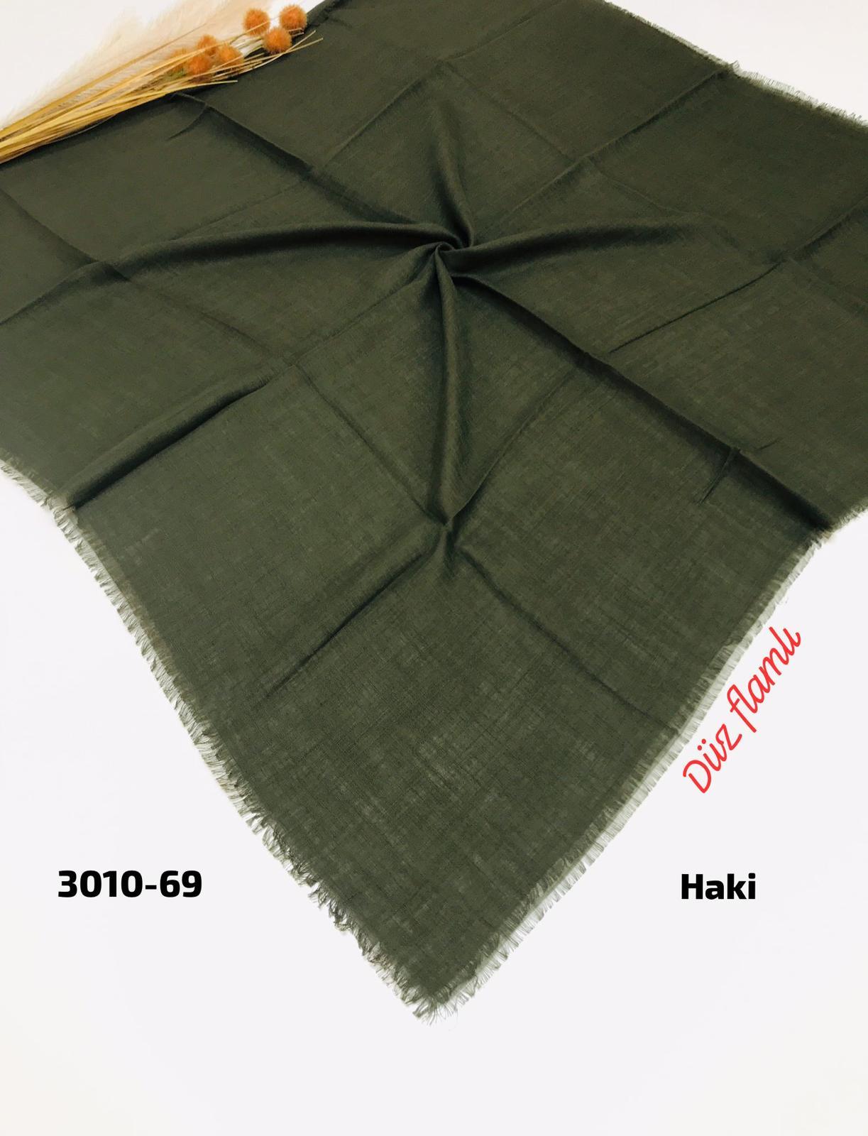 3010 Düz Flamlı Eşarp