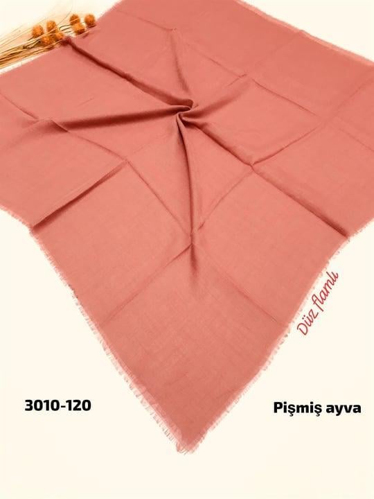 3010 Düz Flamlı Eşarp