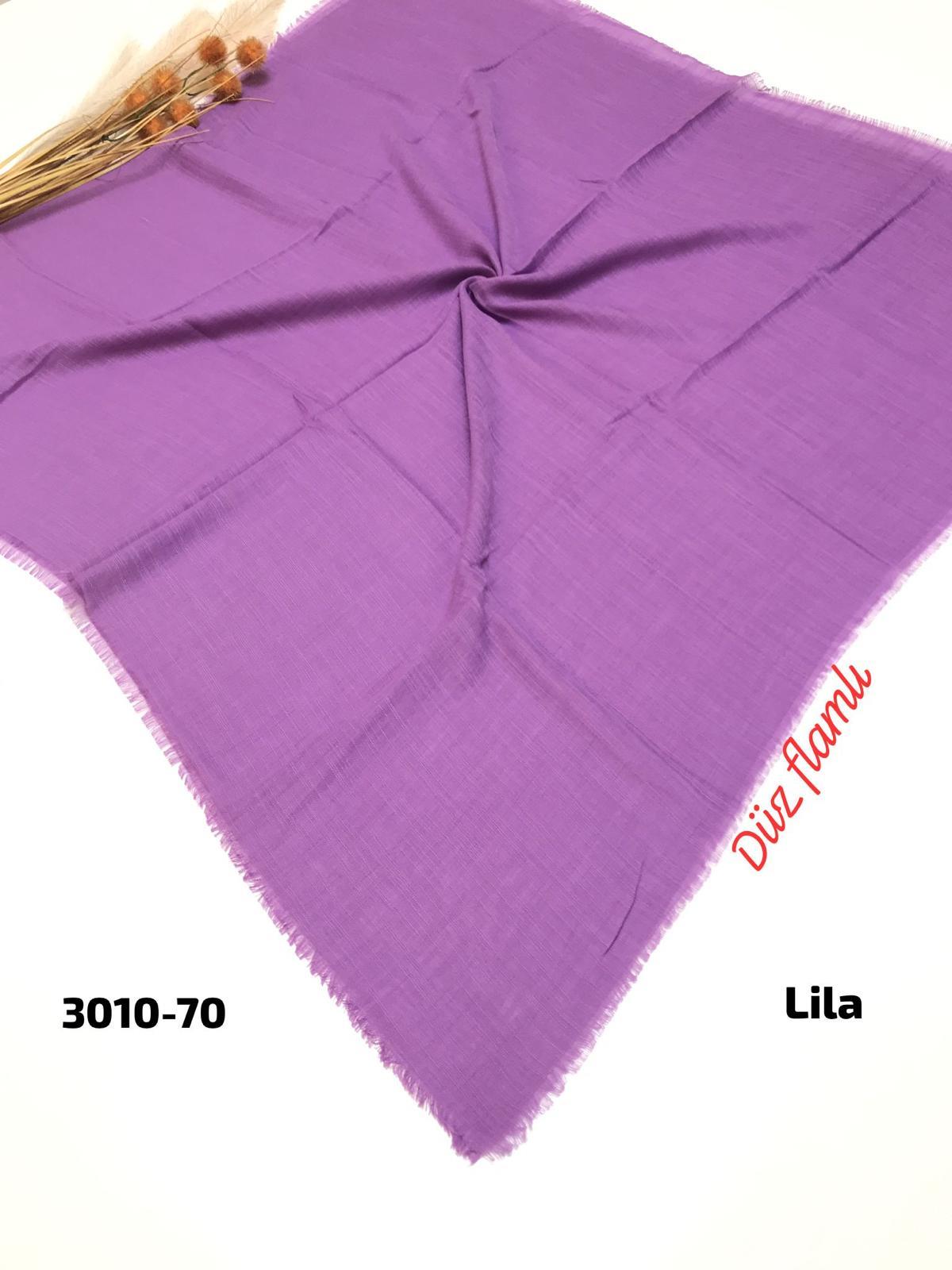 3010 Düz Flamlı Eşarp