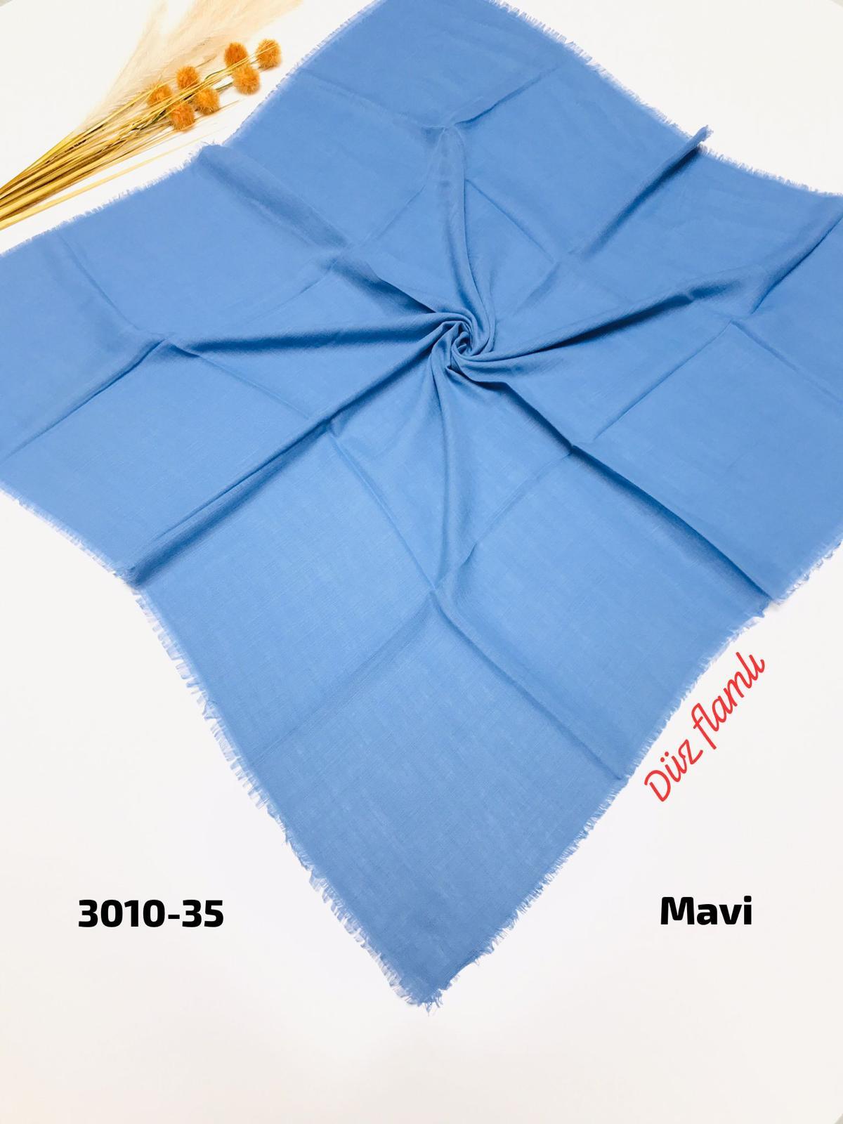 3010 Düz Flamlı Eşarp