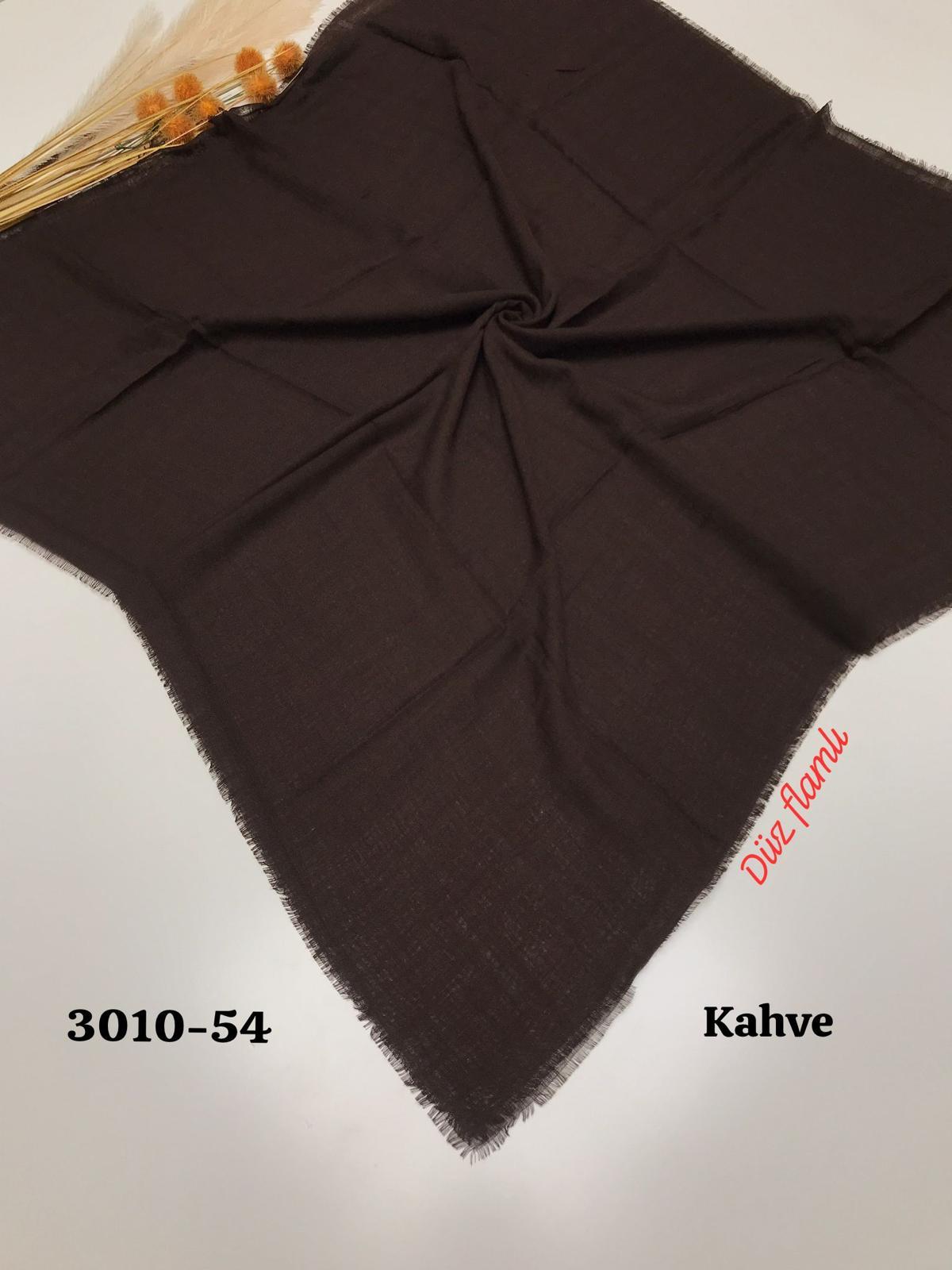 3010 Düz Flamlı Eşarp