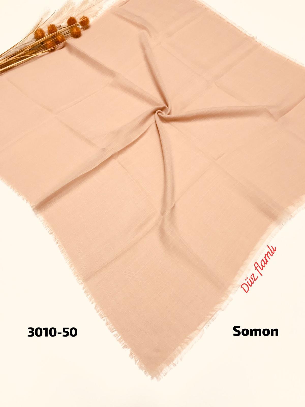3010 Düz Flamlı Eşarp