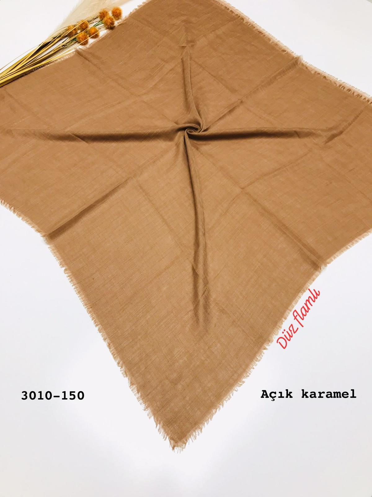 3010 Düz Flamlı Eşarp