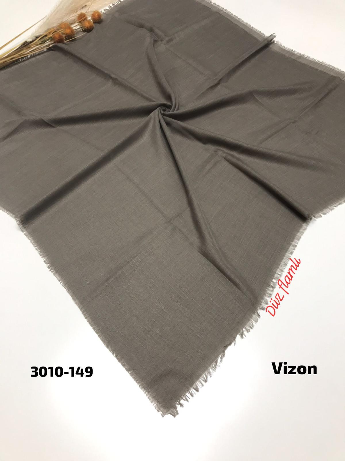 3010 Düz Flamlı Eşarp