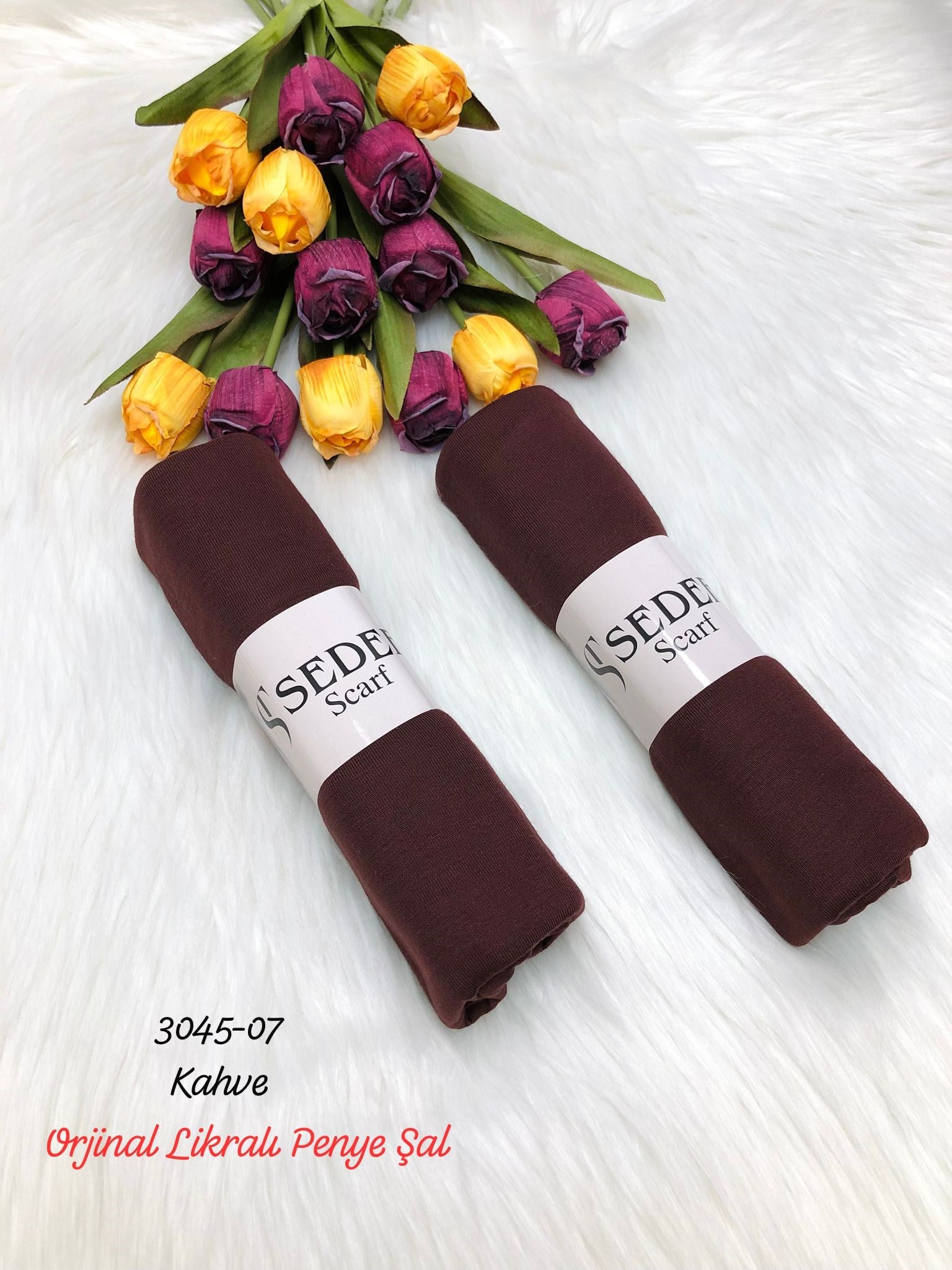 3045 Lüks Likralı Penye Şal