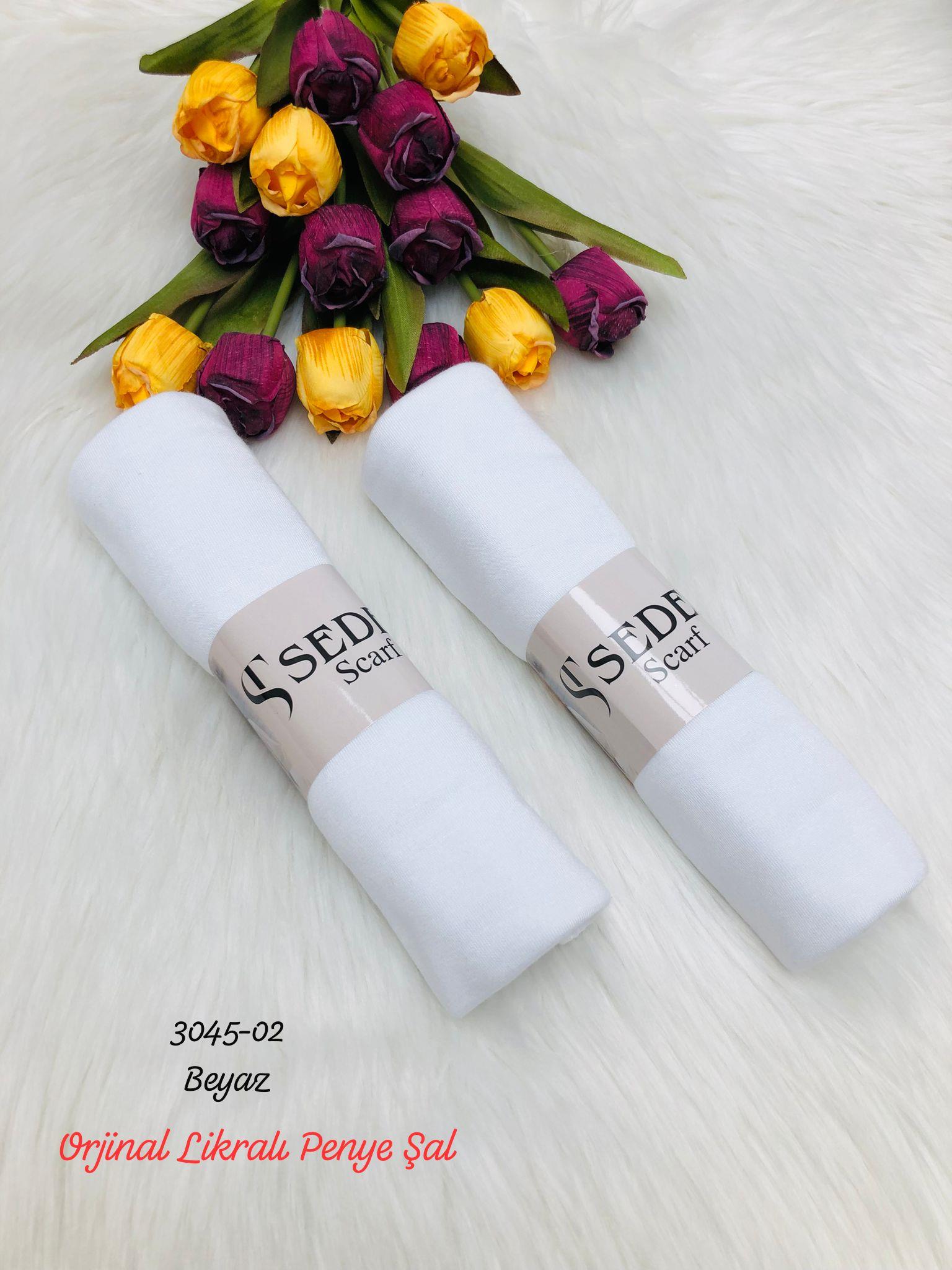 3045 Lüks Likralı Penye Şal