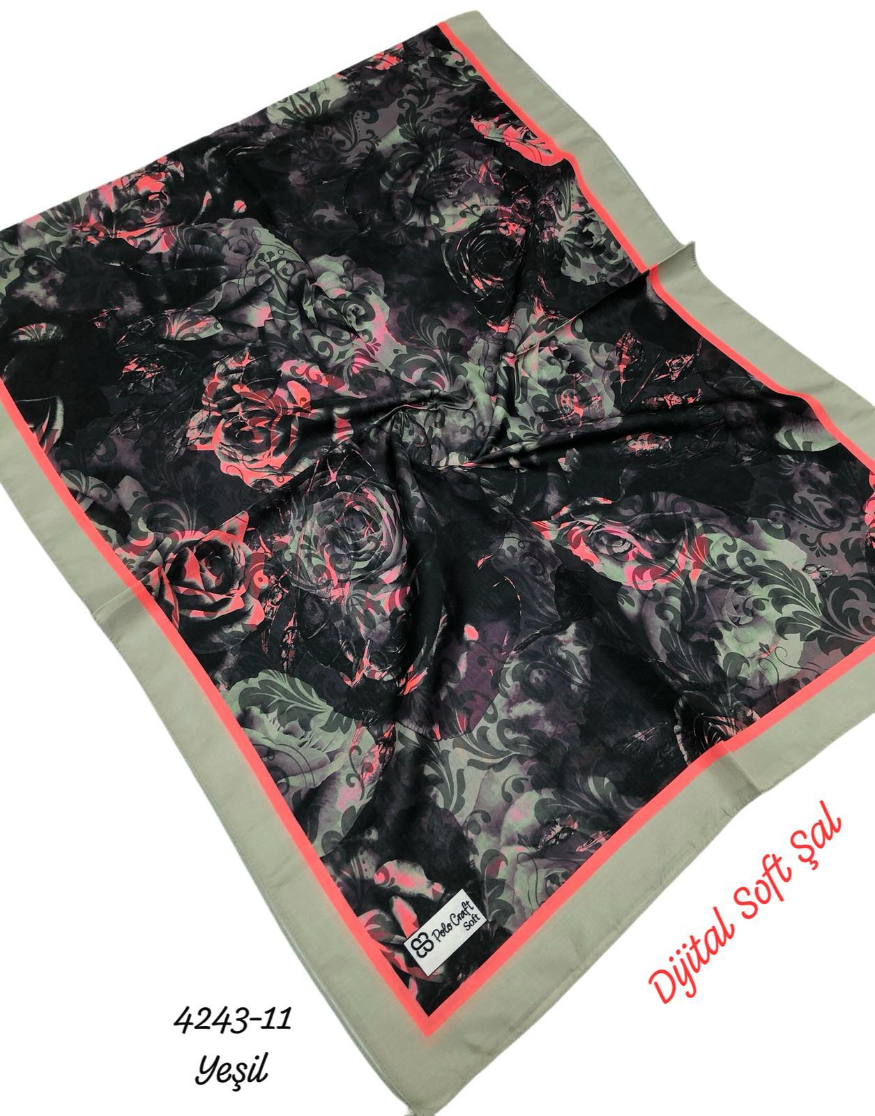 4243 Dijital Soft Şal