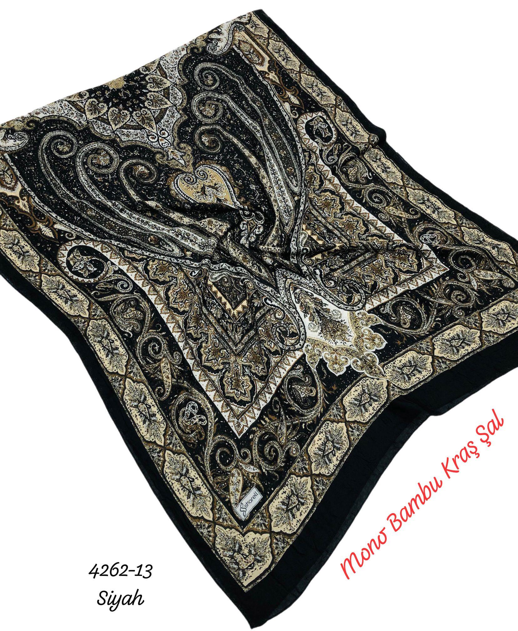 4262 Mono Bambu Kraş Şal
