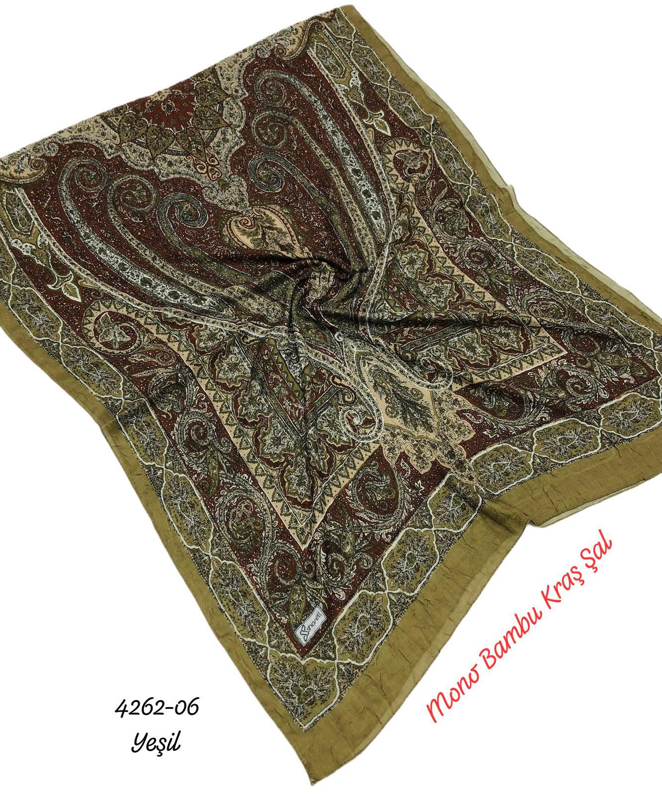 4262 Mono Bambu Kraş Şal