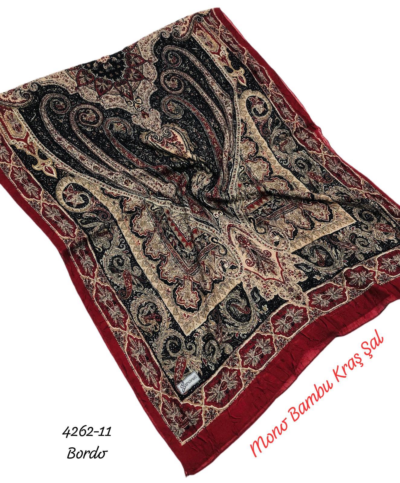 4262 Mono Bambu Kraş Şal