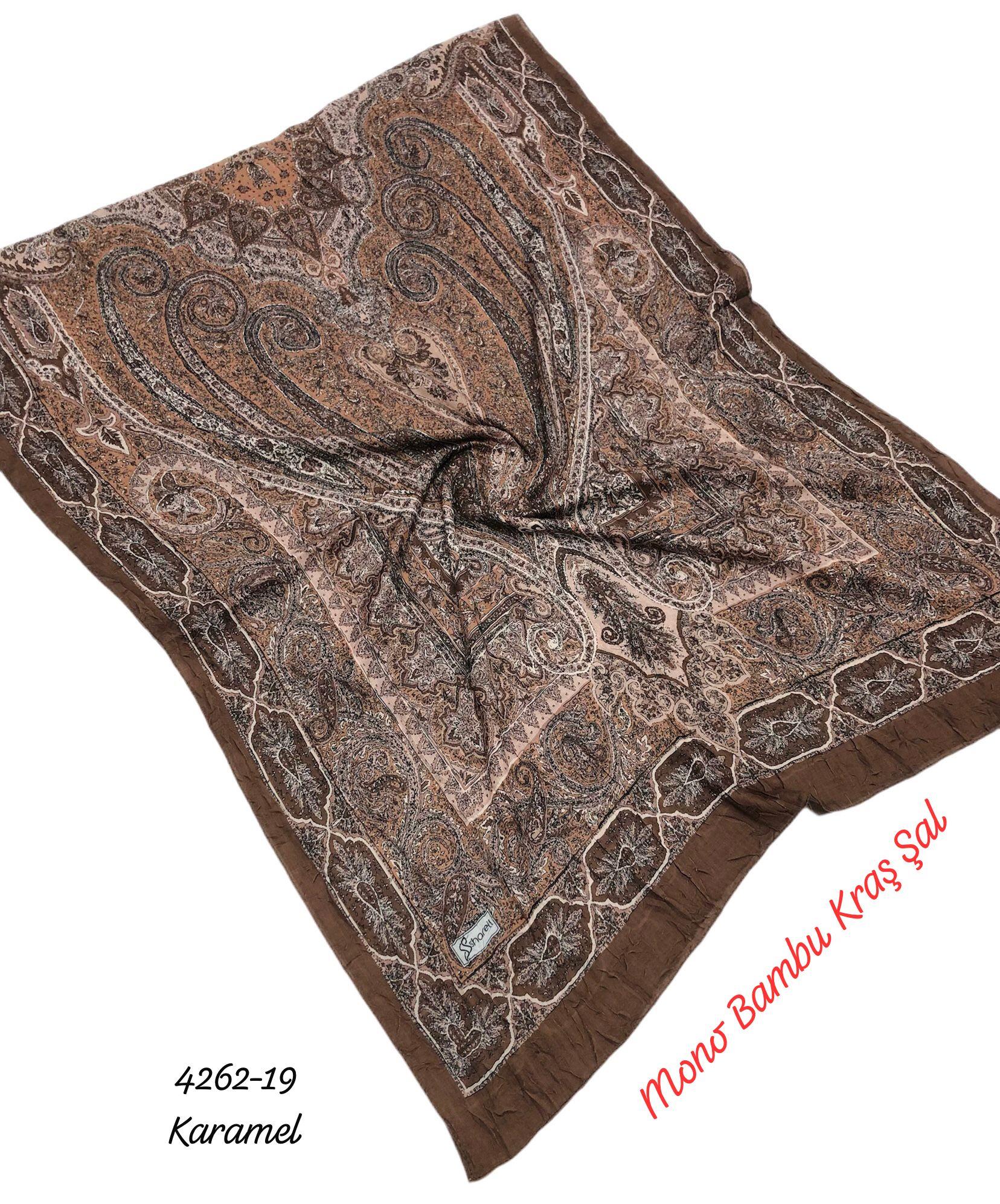 4262 Mono Bambu Kraş Şal