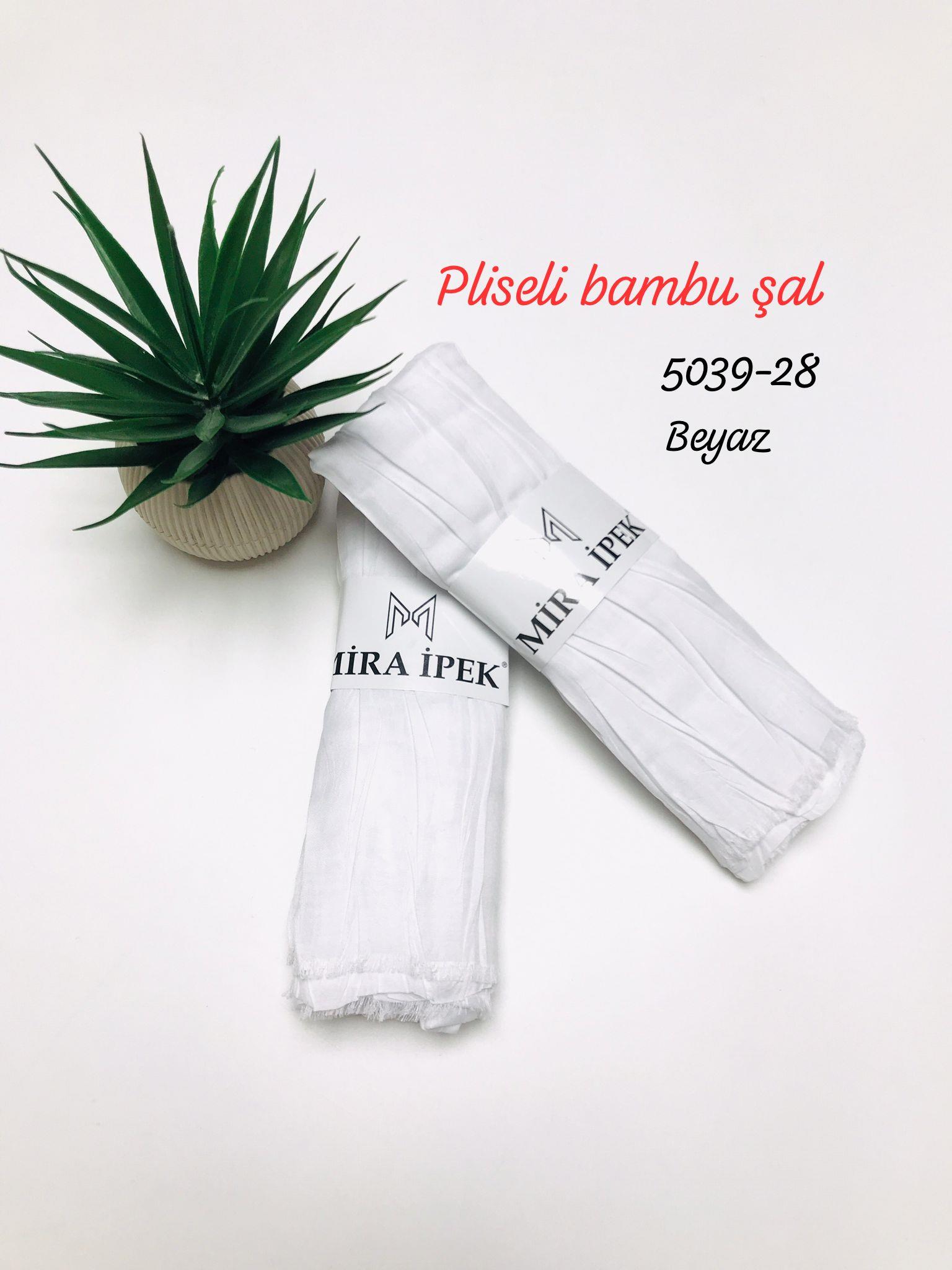5039 Pliseli Bambu Şal