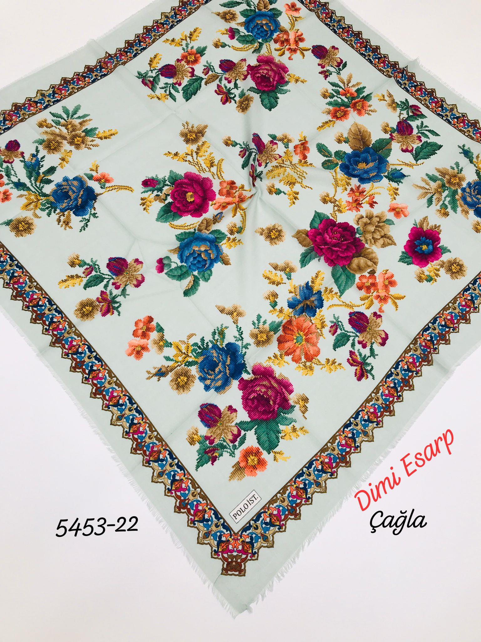 5453 Dimi Flamlı Eşarp