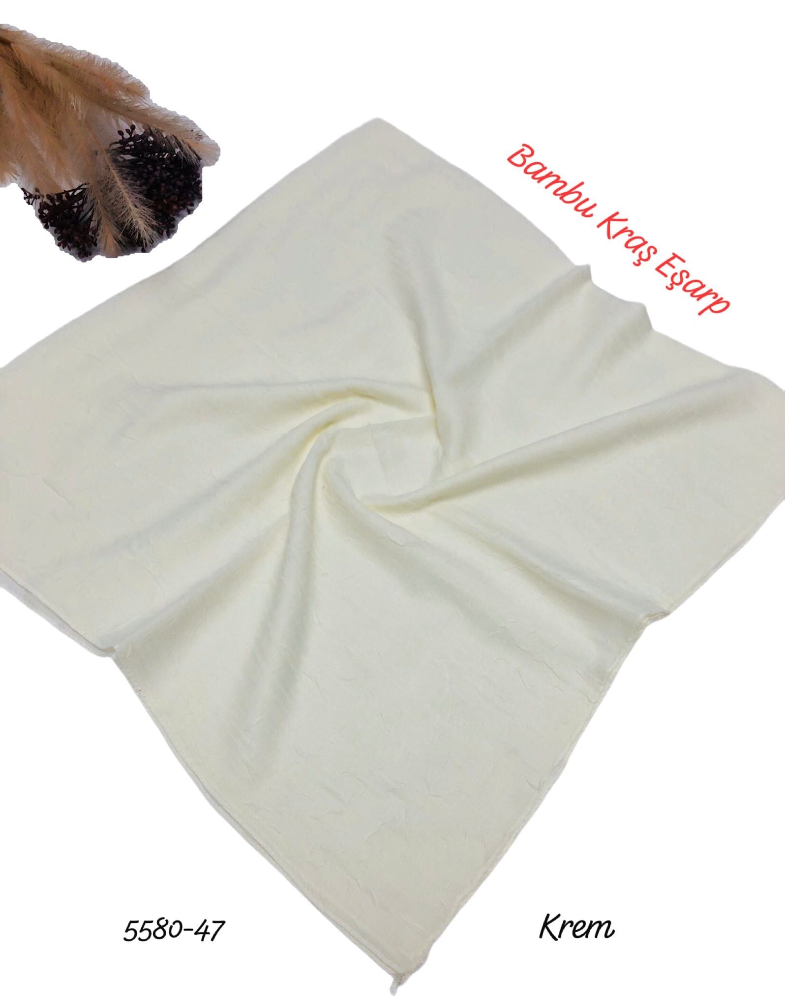 5580 Bambu Kraş Eşarp
