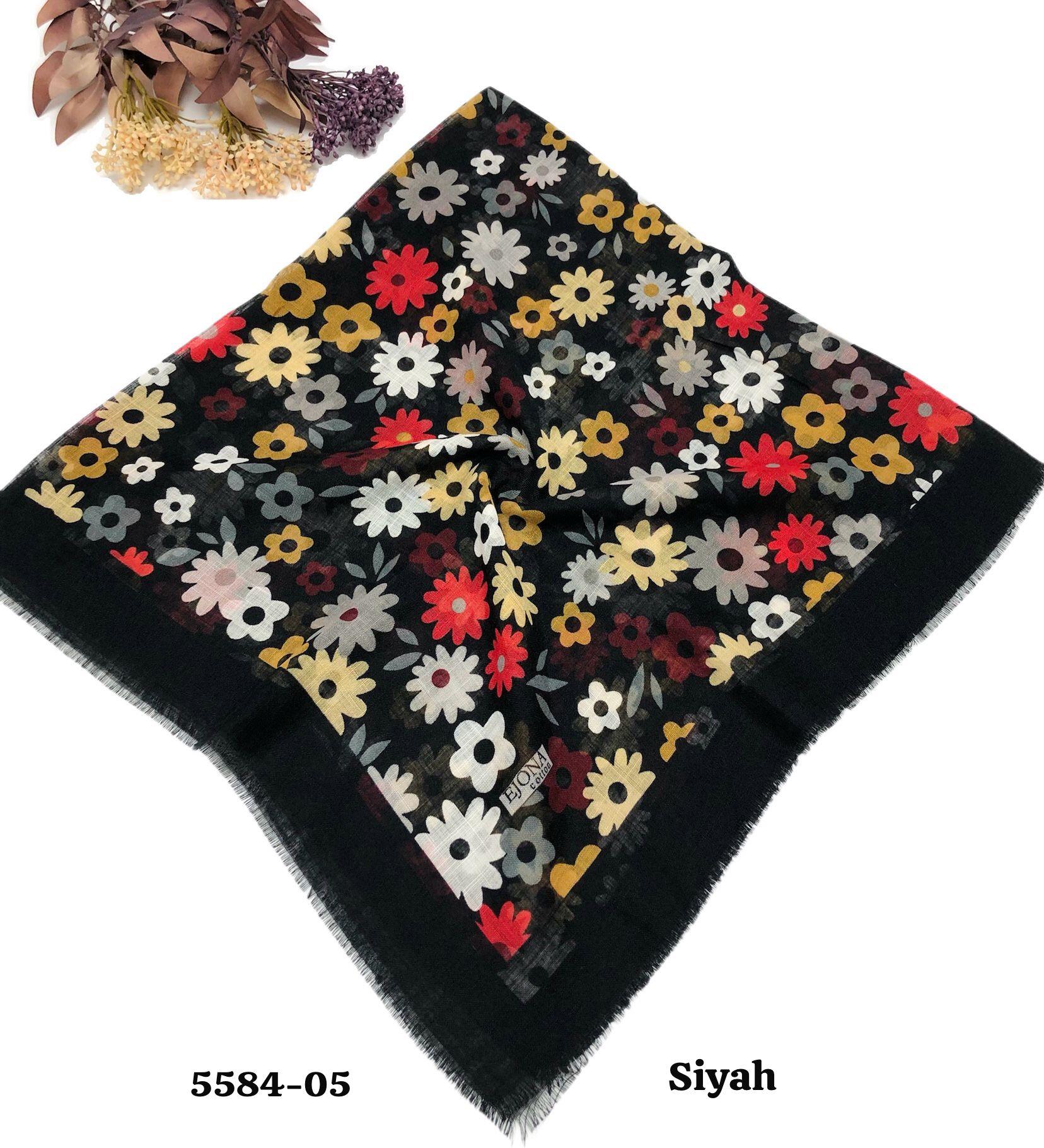 5584 Flamlı Pamuk Eşarp