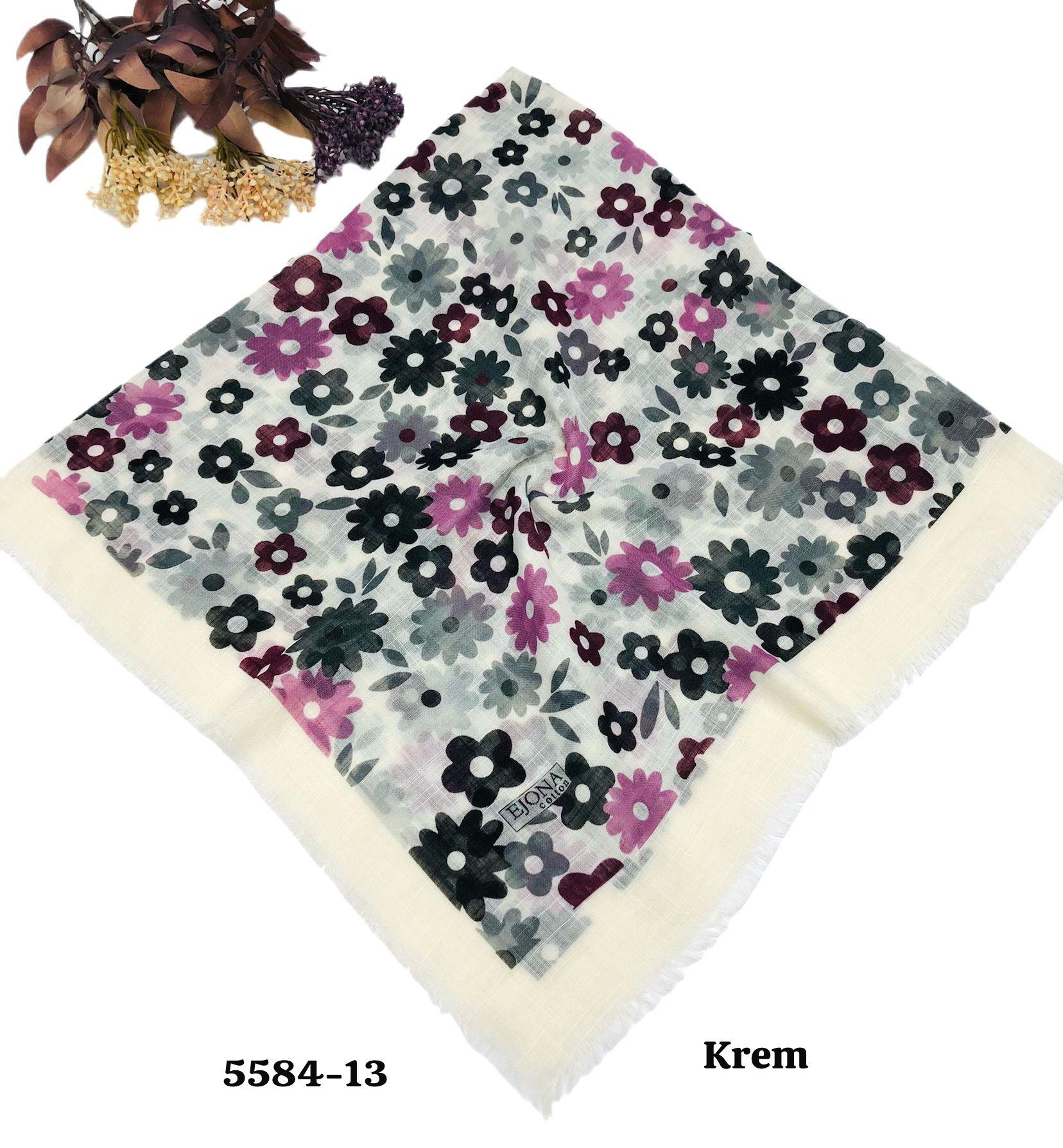 5584 Flamlı Pamuk Eşarp