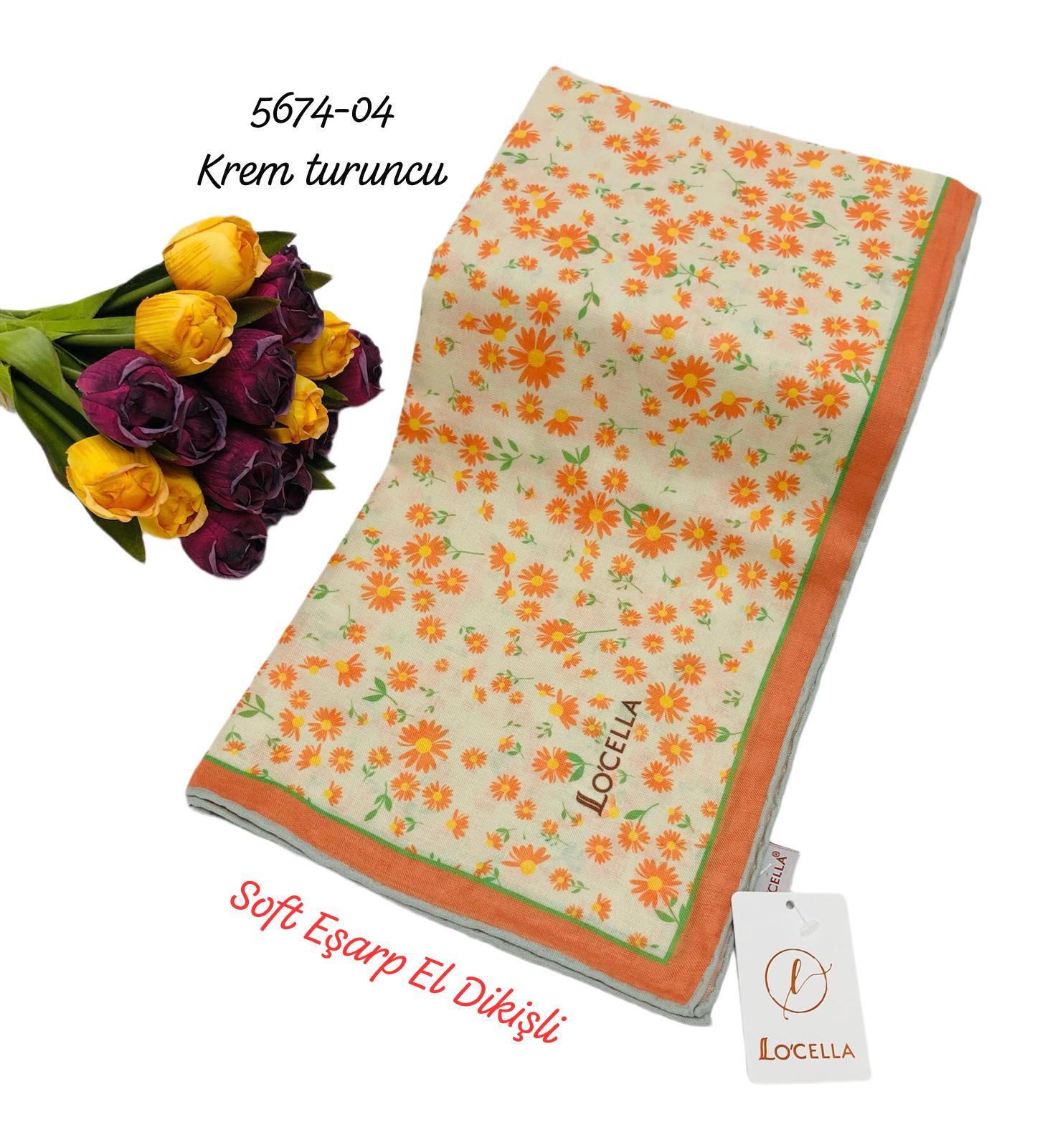 5674 Locella Soft Eşarp El Dikişli