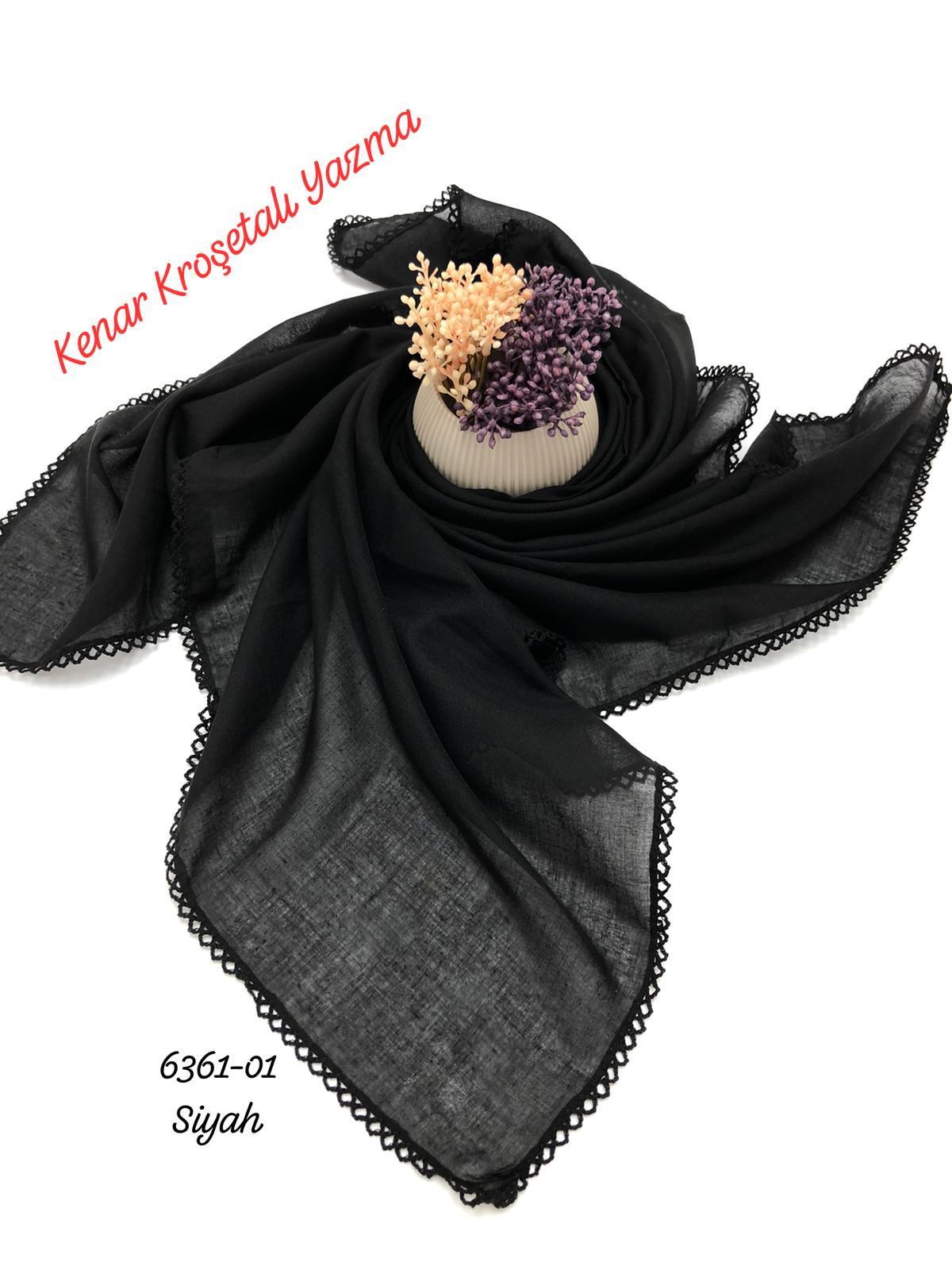 6361 Düz Kenar Kroşetalı (Tığlı ) Yazma