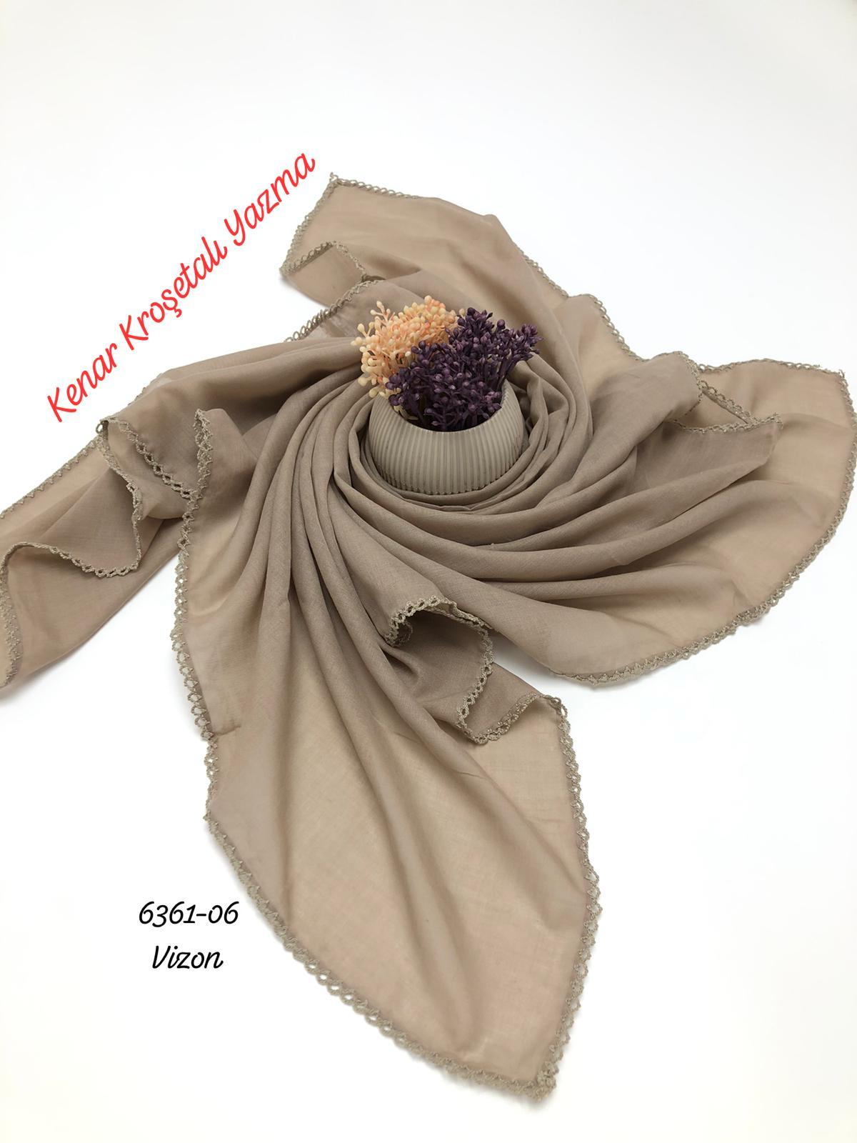 6361 Düz Kenar Kroşetalı (Tığlı ) Yazma