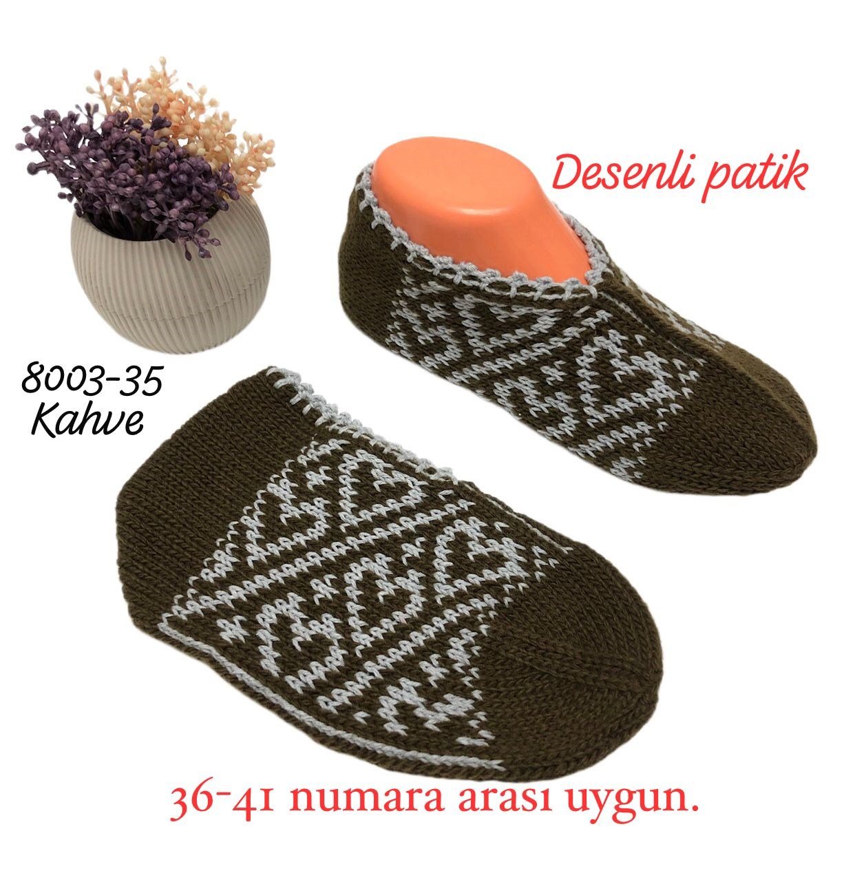 8003 Desenli Patik