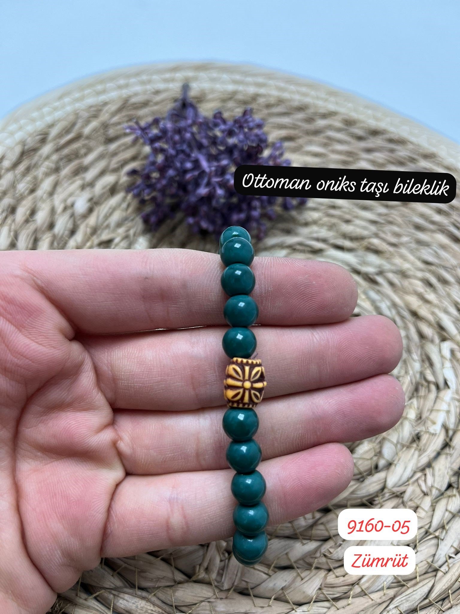 9160 Ottoman Oniks Taşı Bileklik