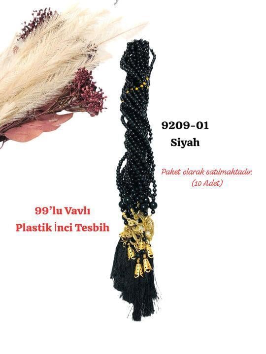 9209 99'lu Vavlı Plastik Tesbih