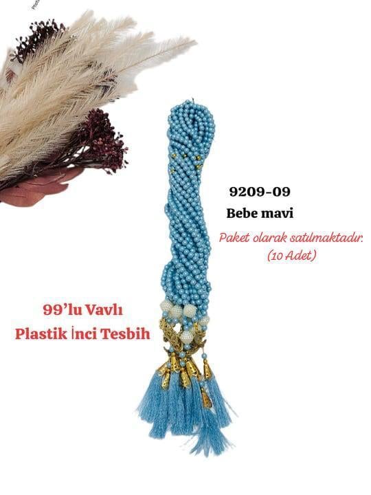 9209 99'lu Vavlı Plastik Tesbih