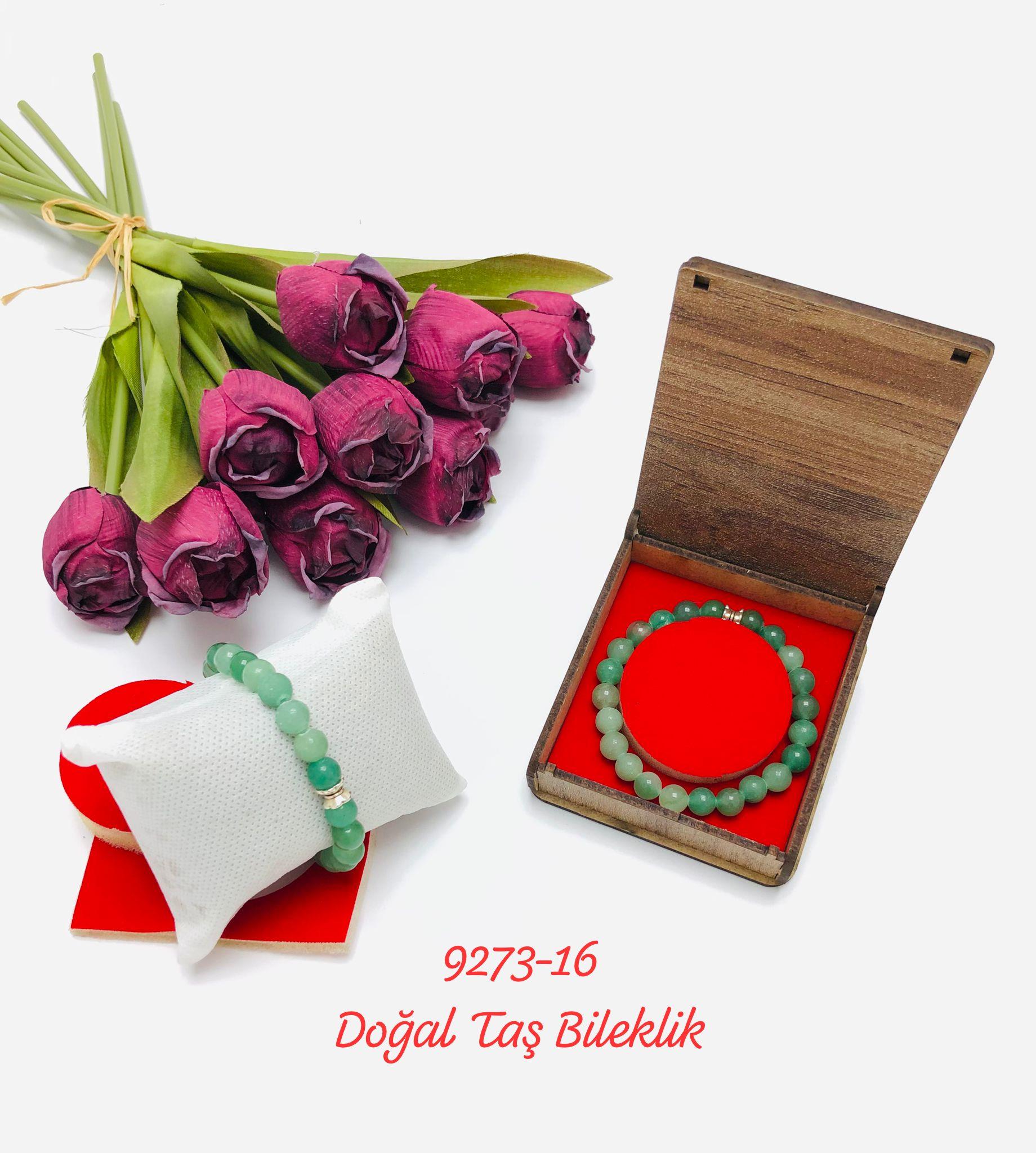 9273 Kutulu Doğal Taş Bileklik