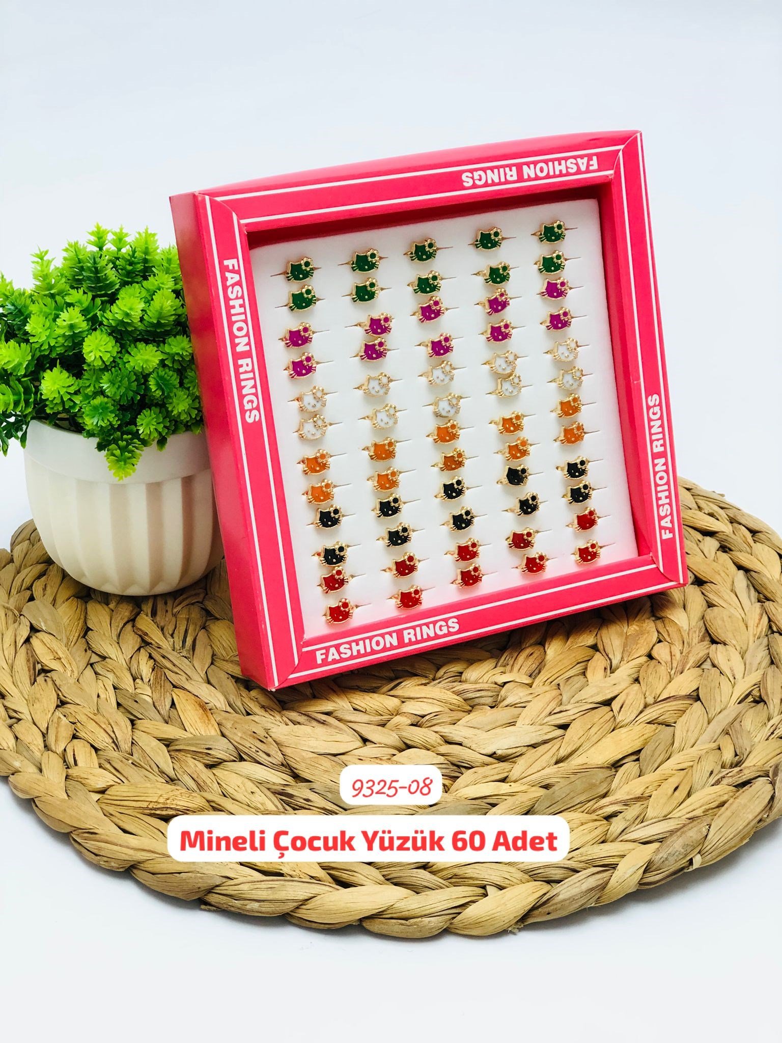 9325 Mineli Çocuk Yüzük 60 Adet