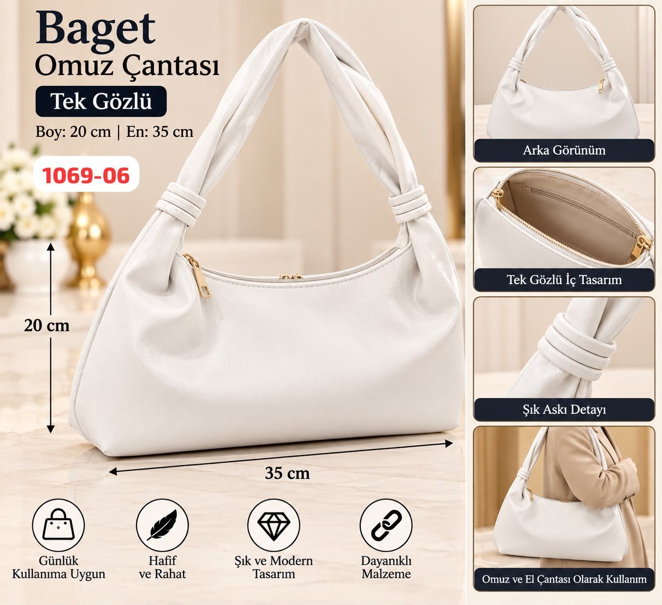 Baget Omuz Çantası