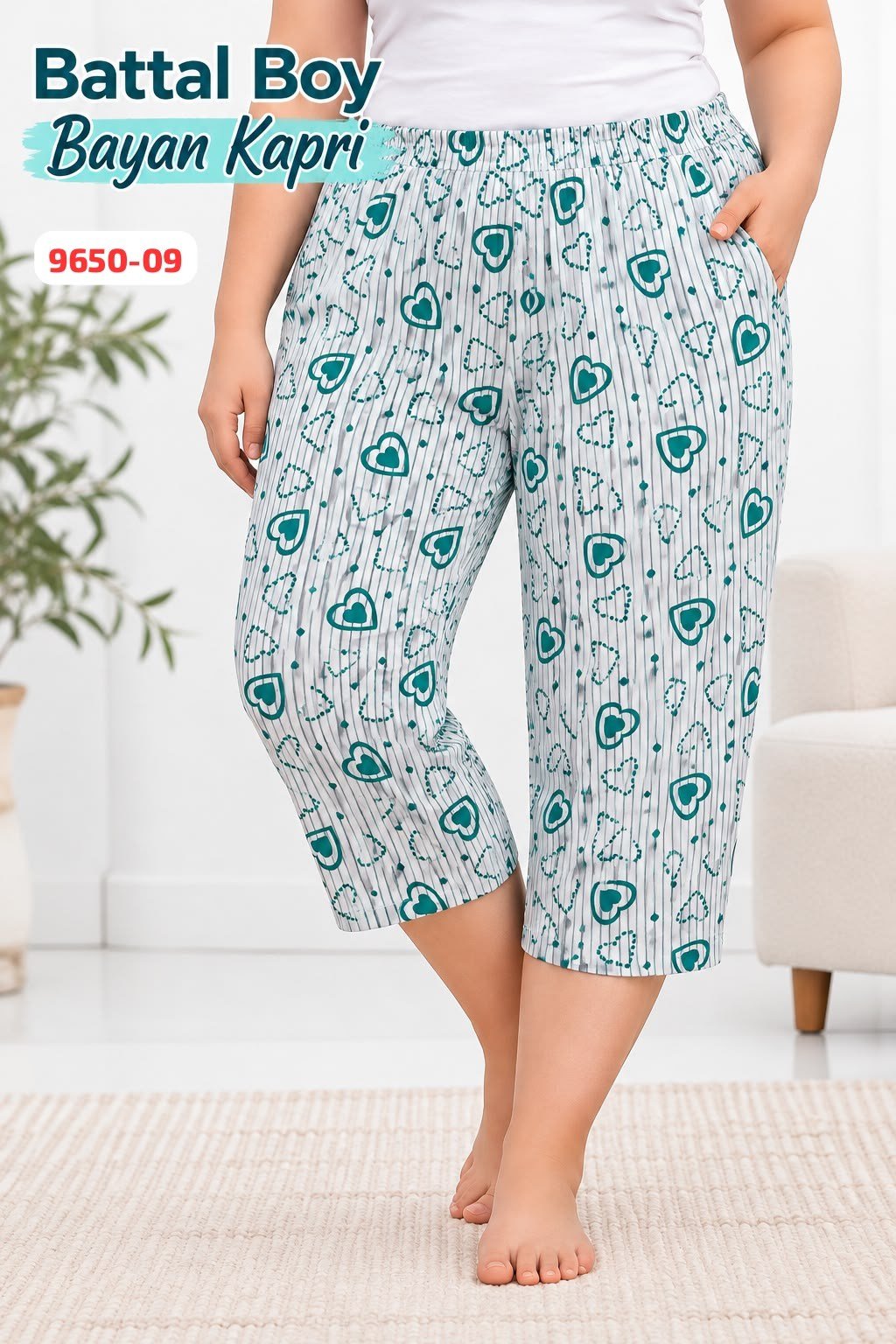 Battal Boy Kapri Pijama