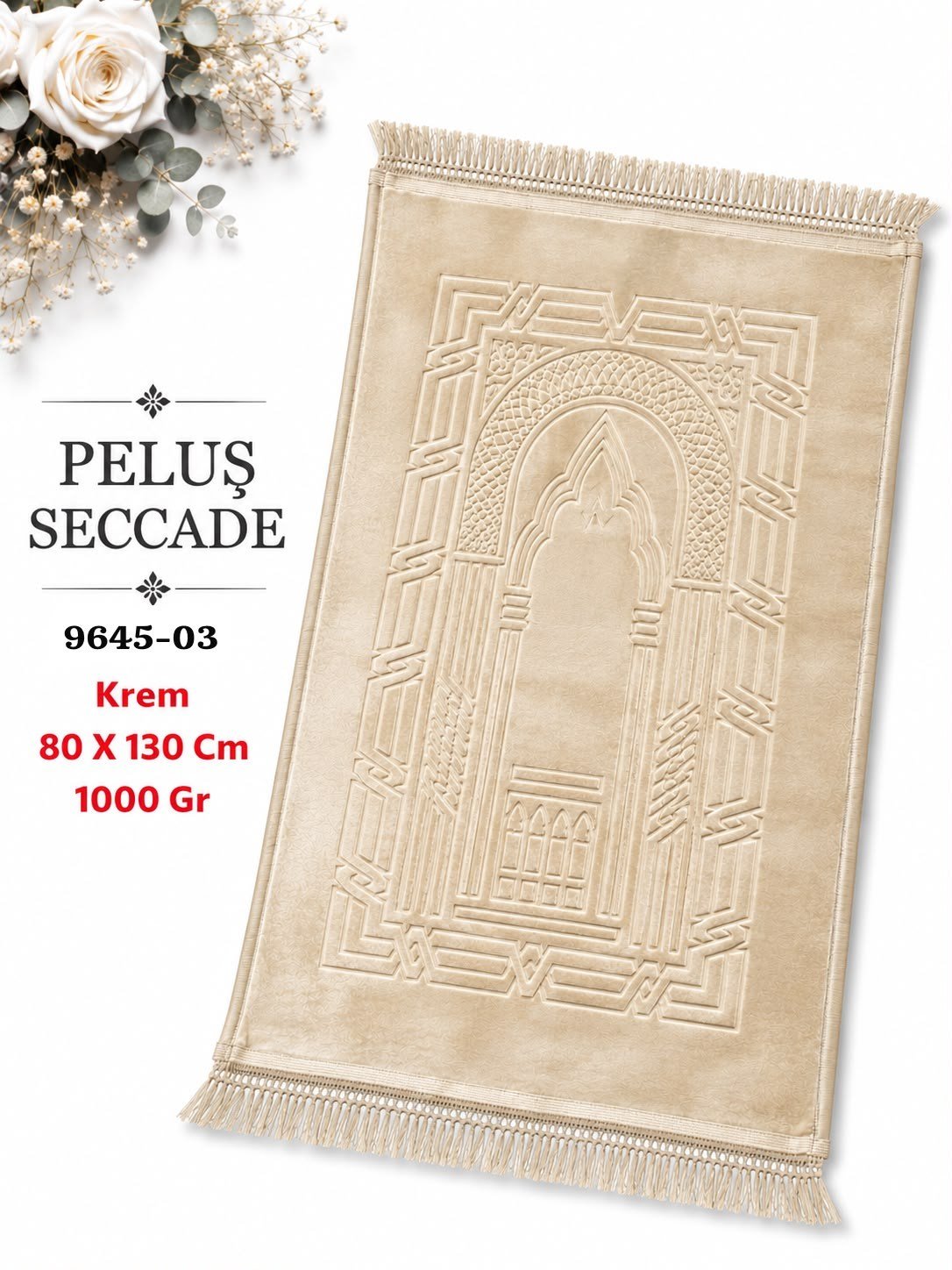 Düz Peluş Seccade