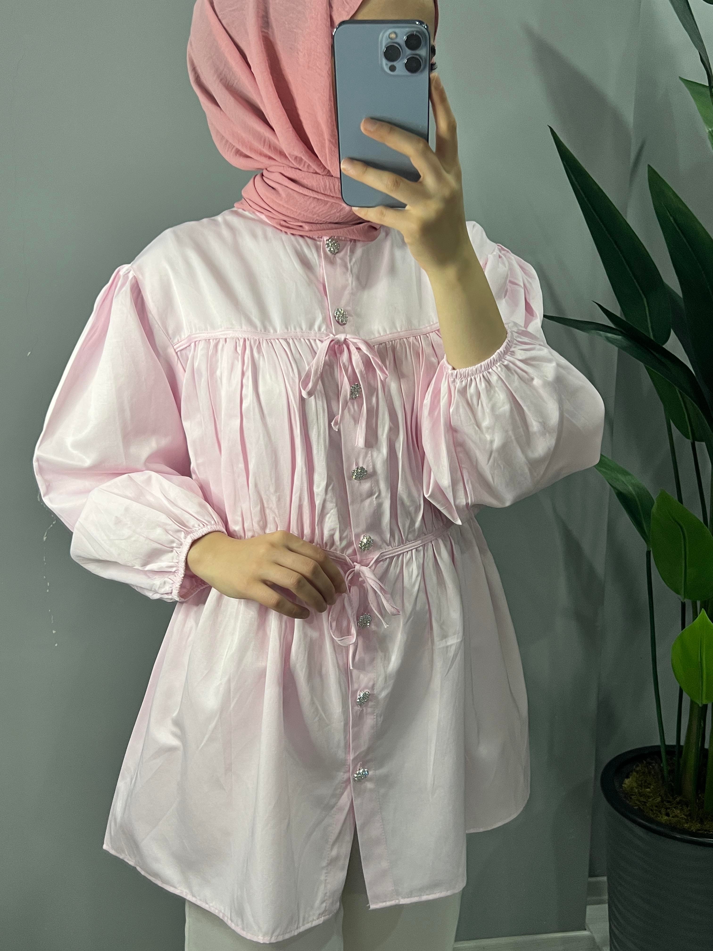 PERLA GÖMLEK PEMBE 