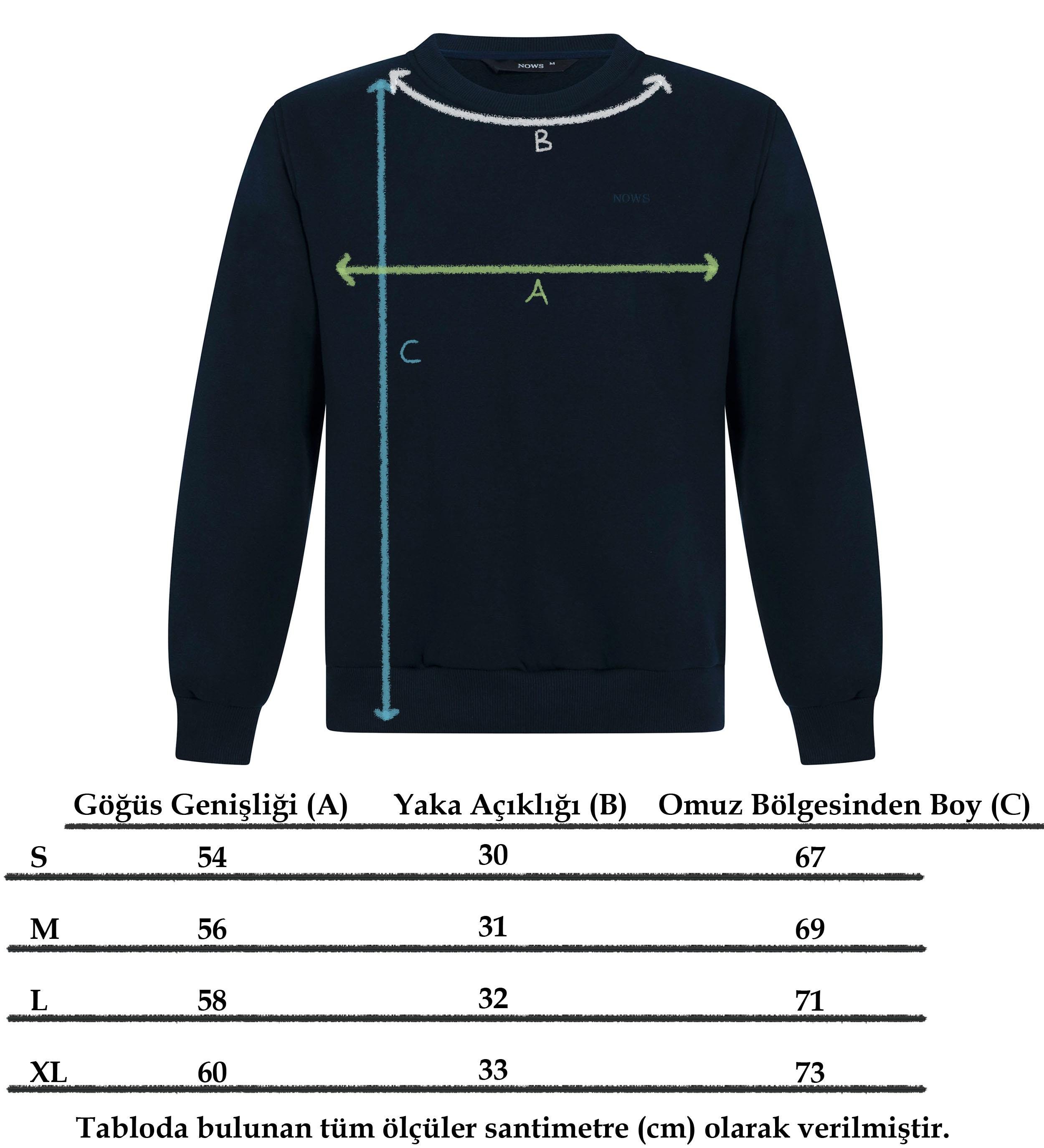Lacivert Yansı Sweatshirt