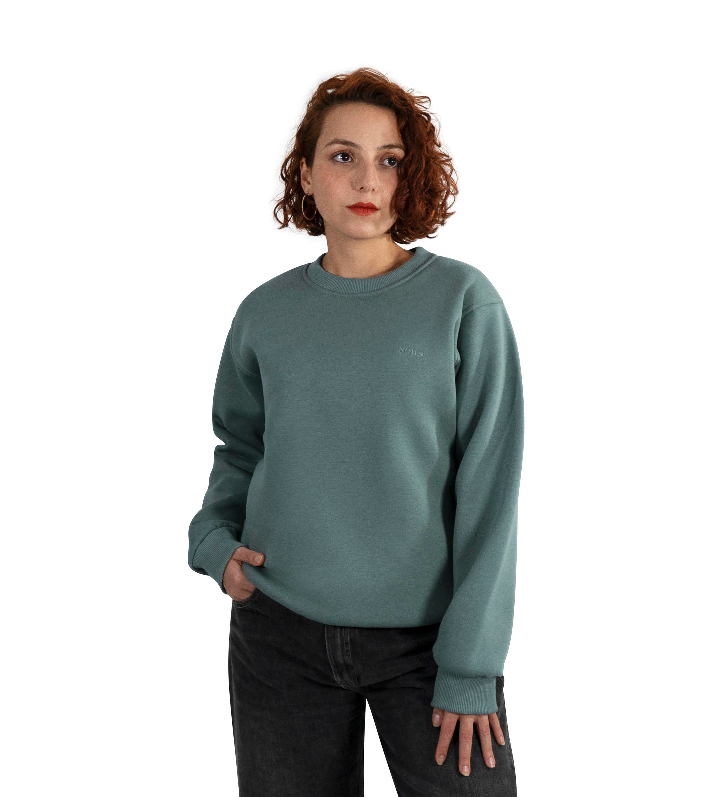 Mint Yeşili Yansı Sweatshirt