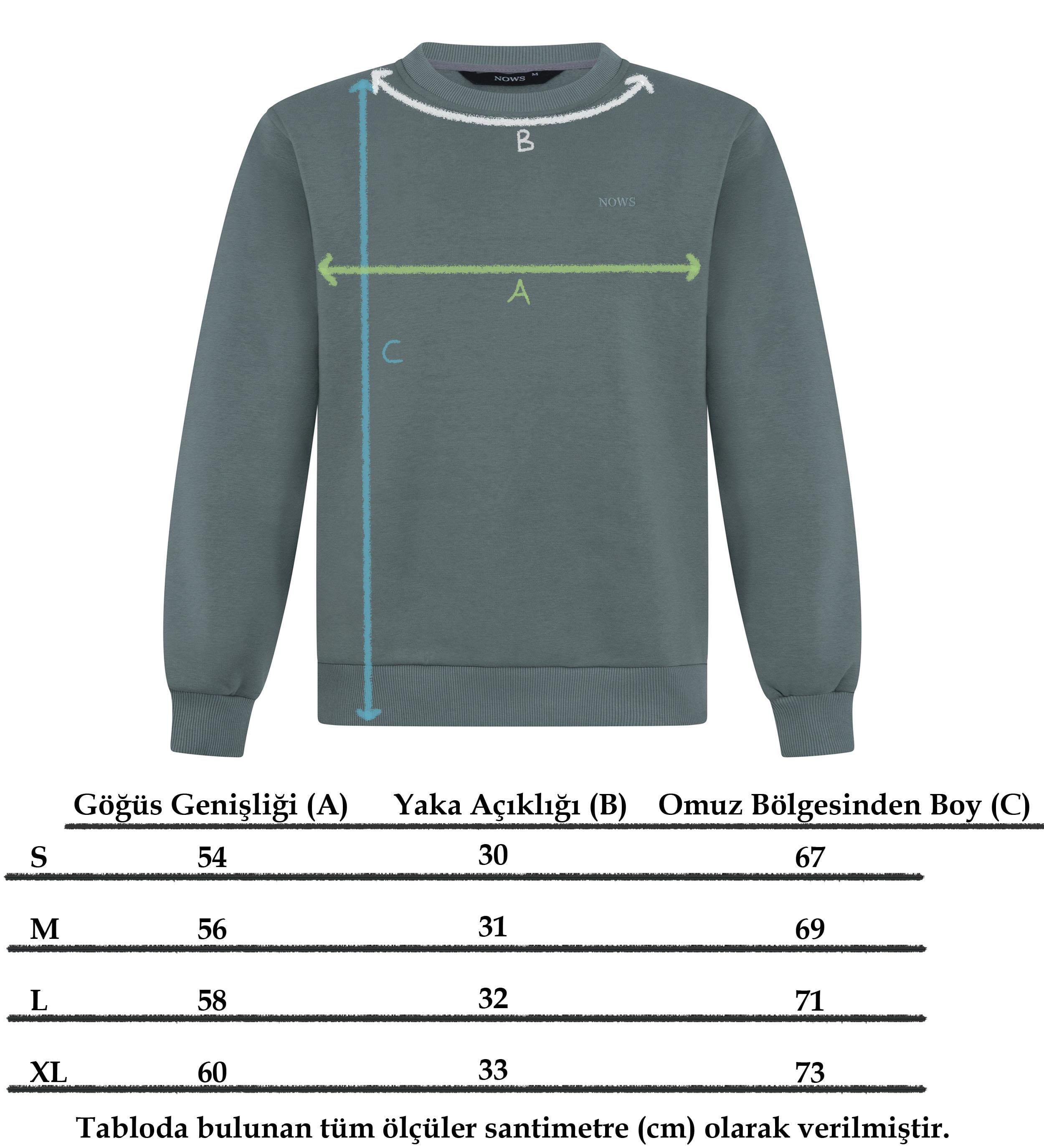 Mint Yeşili Yansı Sweatshirt