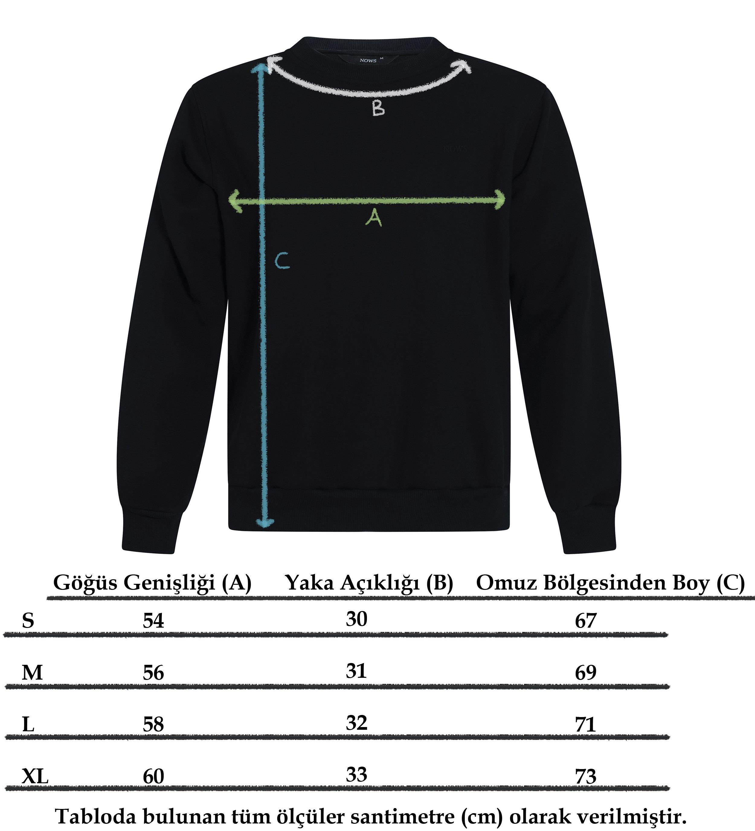 Siyah Yansı Sweatshirt