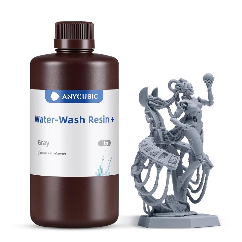 Anycubic Water Washable(Suda Yıkanabilir) UV Reçine 1Kg Gri