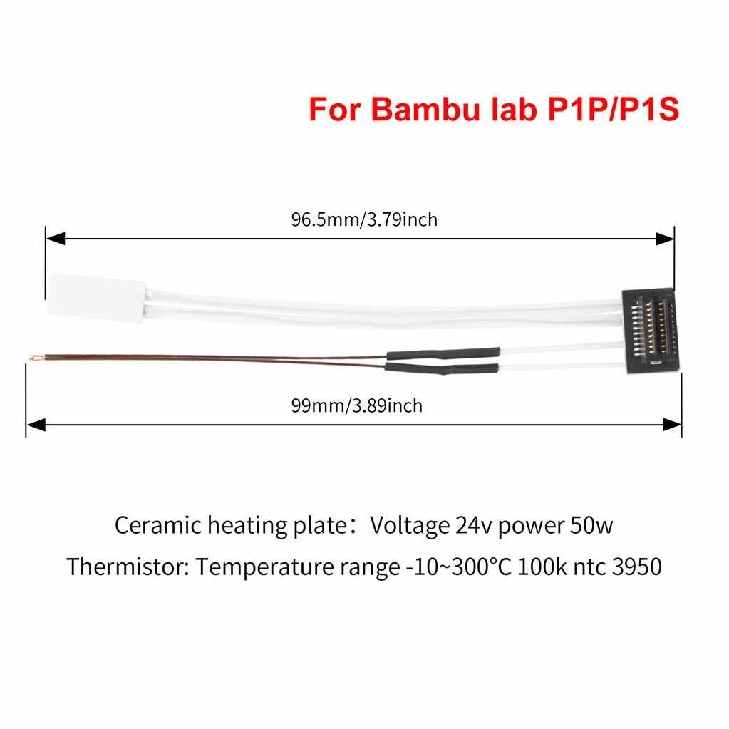 Bambu Lab P1P Uyumlu Termistör ve Seramik Isıtıcı