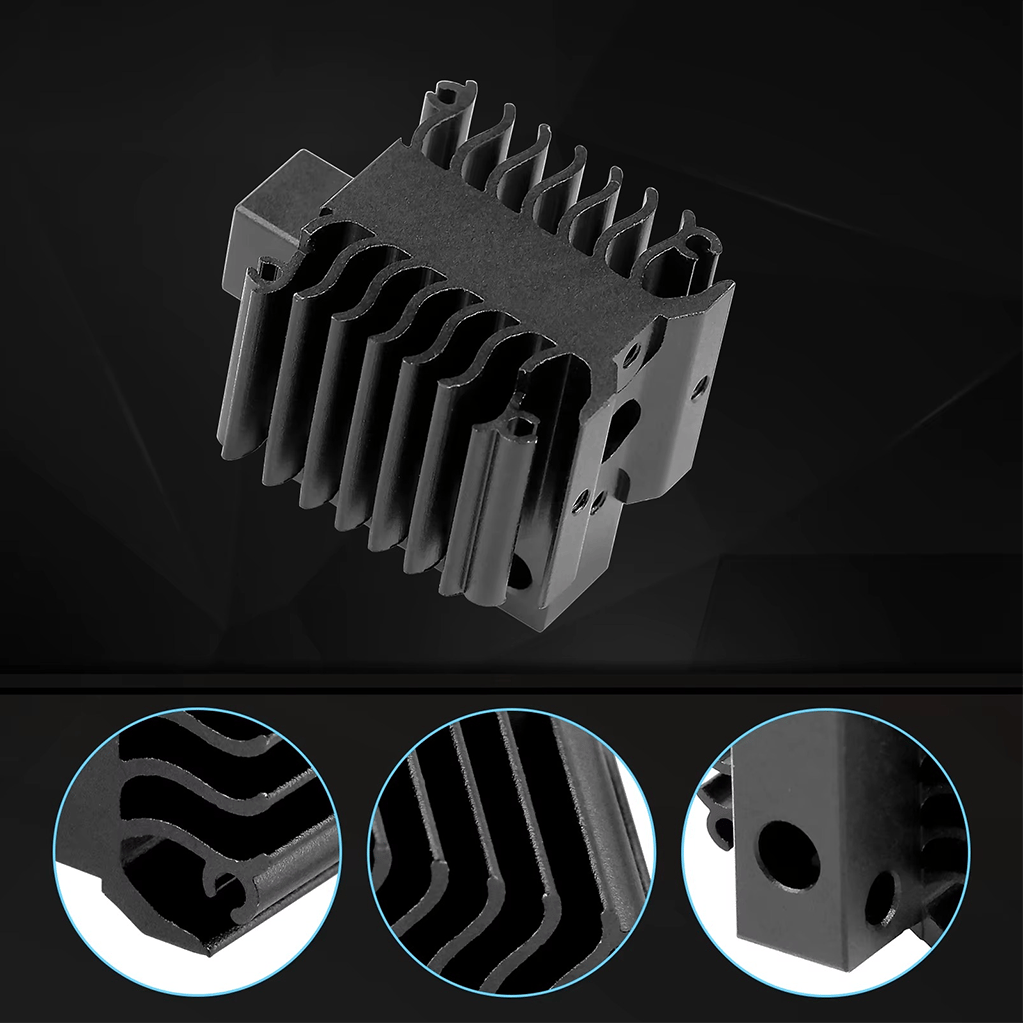 Creality Ender 3 V3-V3 Plus Uyumlu Soğutucu Alüminyum Radyatör-Siyah
