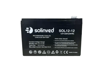 Solinved E-SOL12-12 12Ah 12V UPS ve Alarm Aküsü