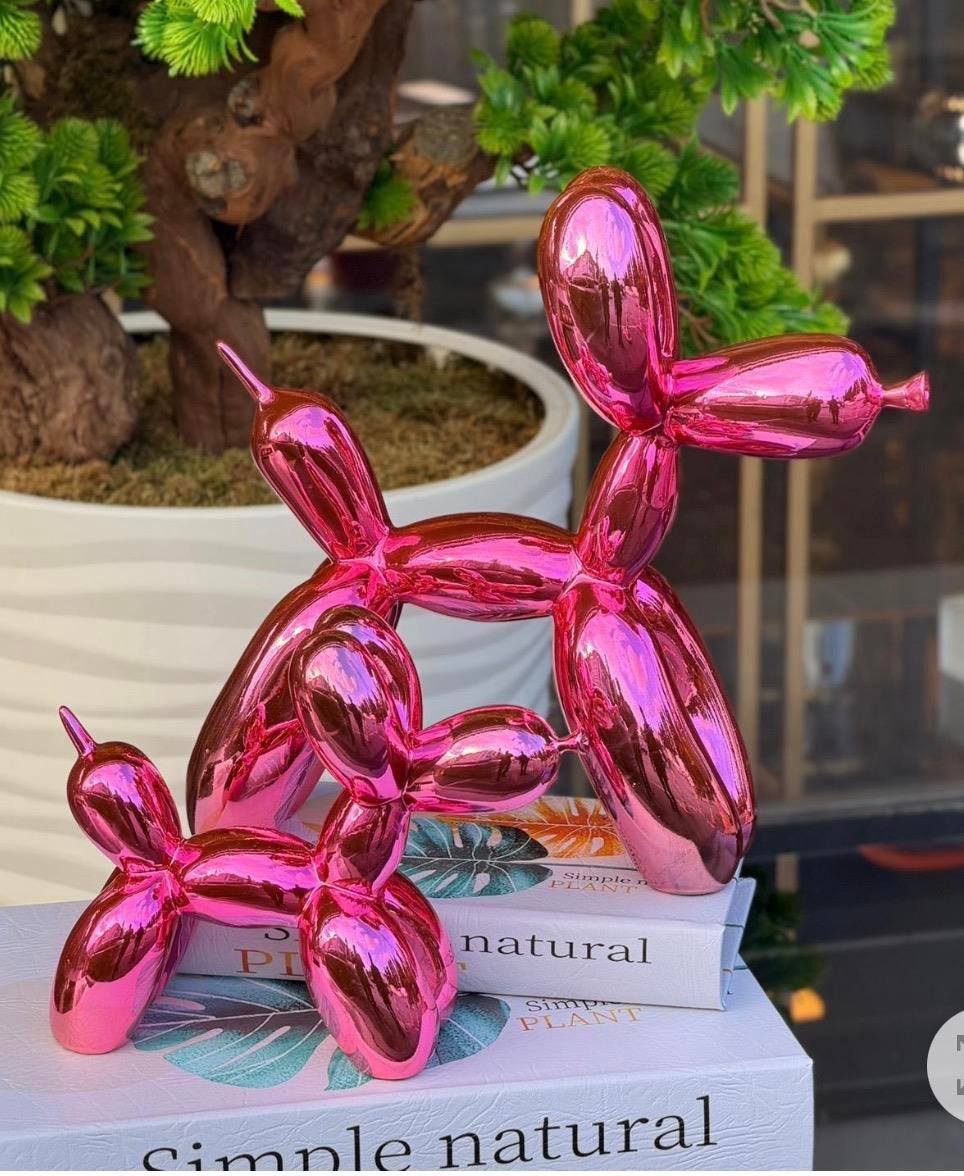 2 Li  Balon Köpek Pembe