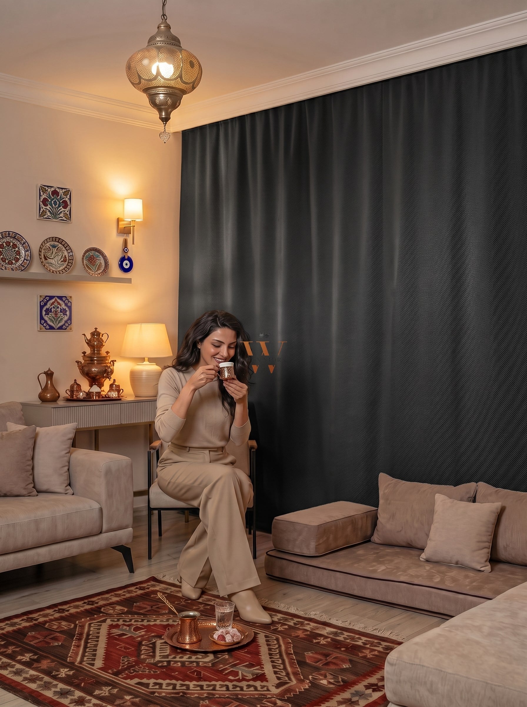 Blackout Perdelik Kumaş-SİYAH-40