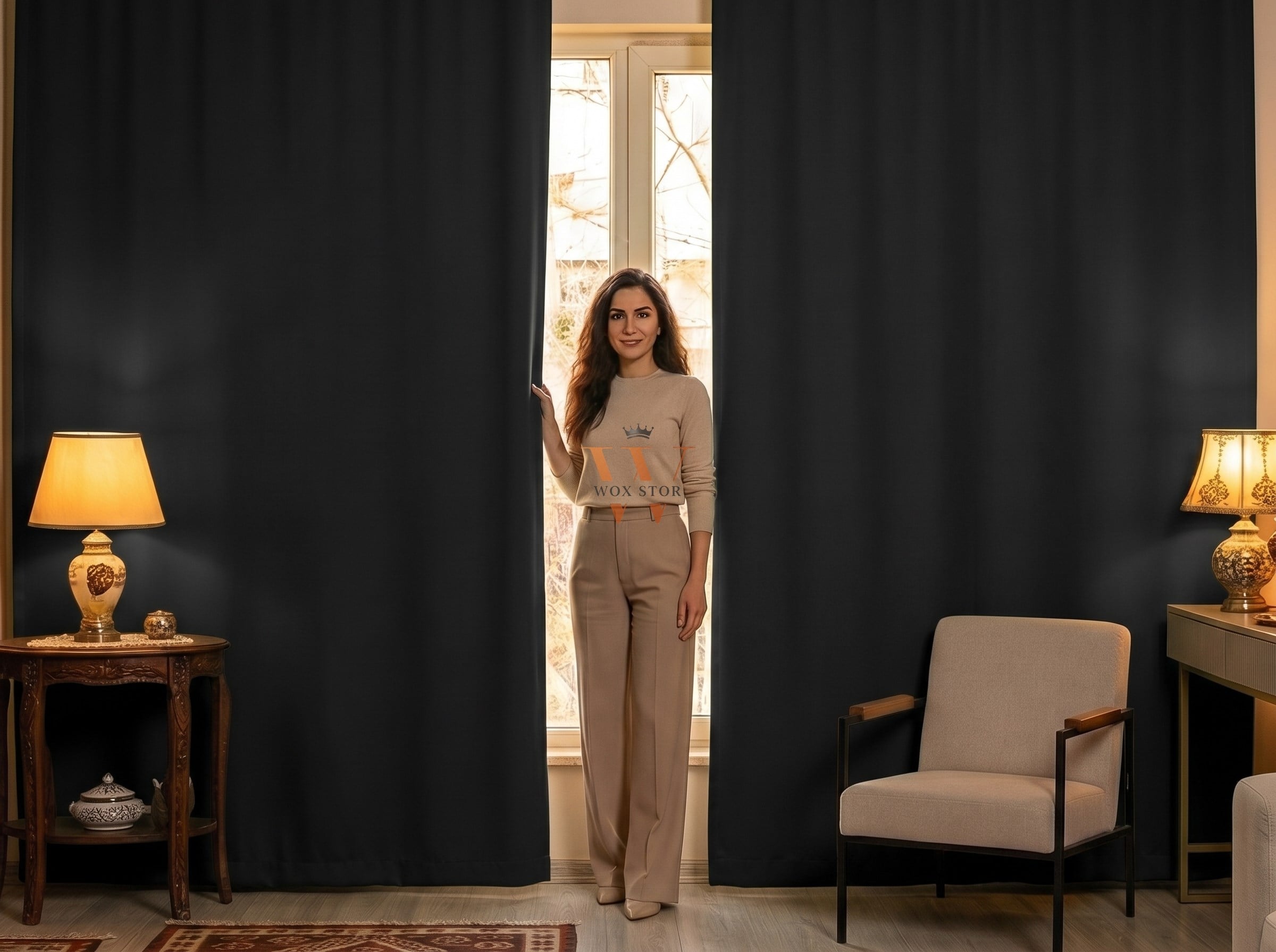 Blackout Perdelik Kumaş-SİYAH-40